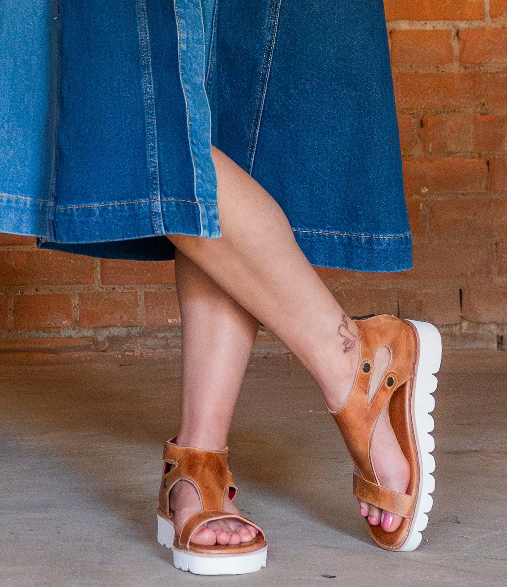 Bed Stu Soni II Leather Platform Sandals