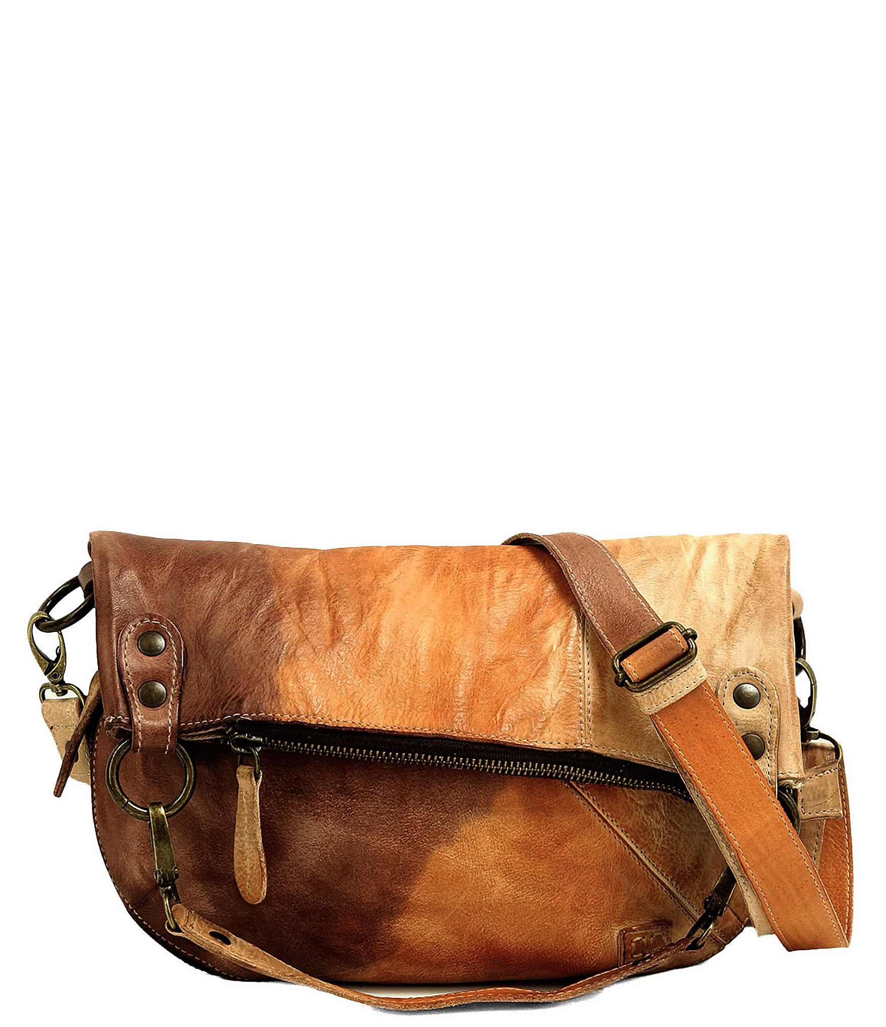 Bed Stu Tahiti Hobo Shaped Crossbody Leather Bag