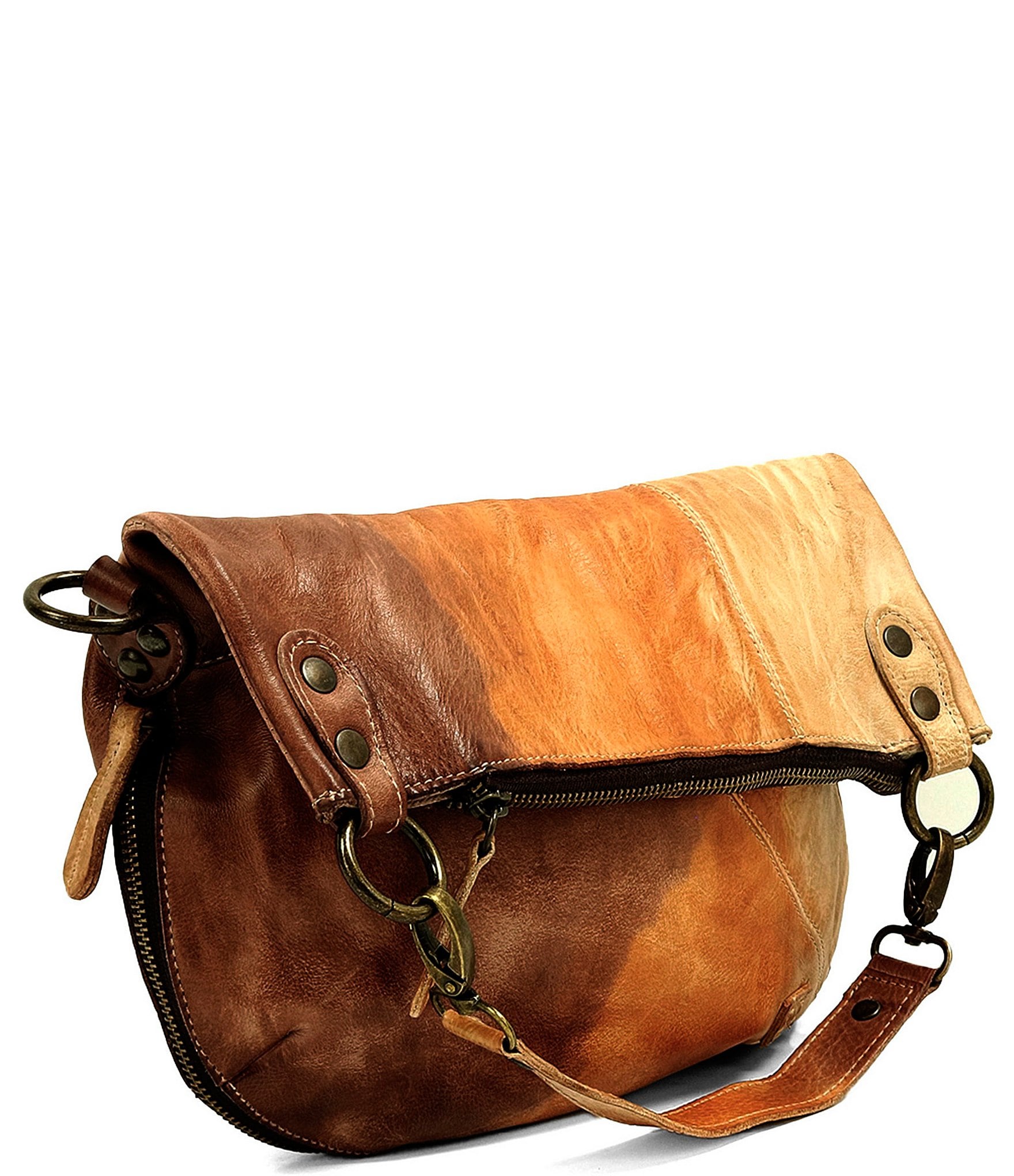 Bed Stu Tahiti Hobo Shaped Crossbody Leather Bag