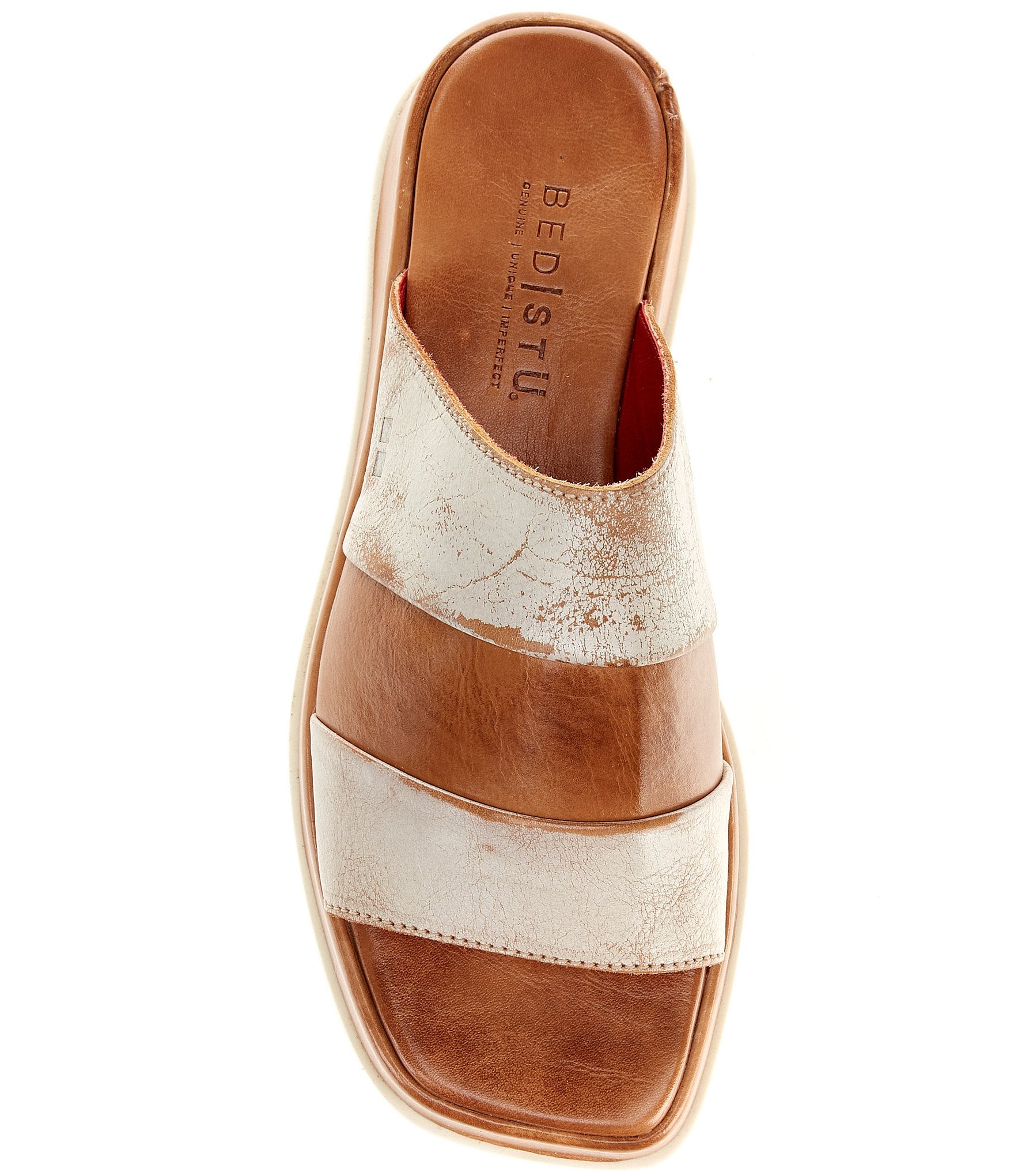 Bed Stu Vext Leather Banded Slide Sandals