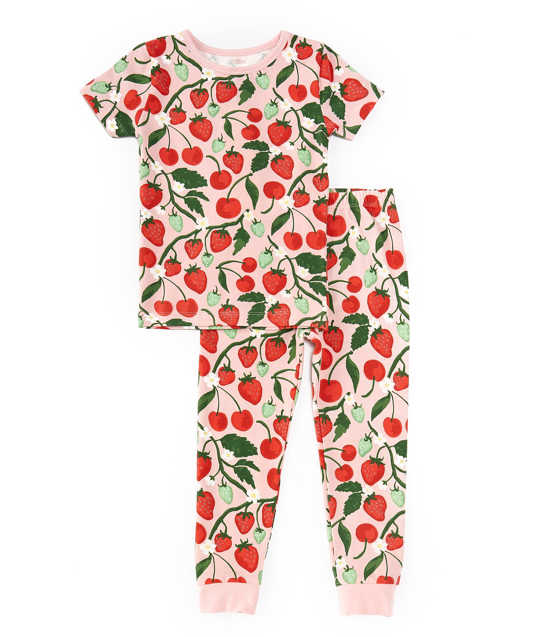 BedHead Pajamas Little/Big Girls 2T-12 Family Matching Berry Bliss Two-Piece Pajamas Set