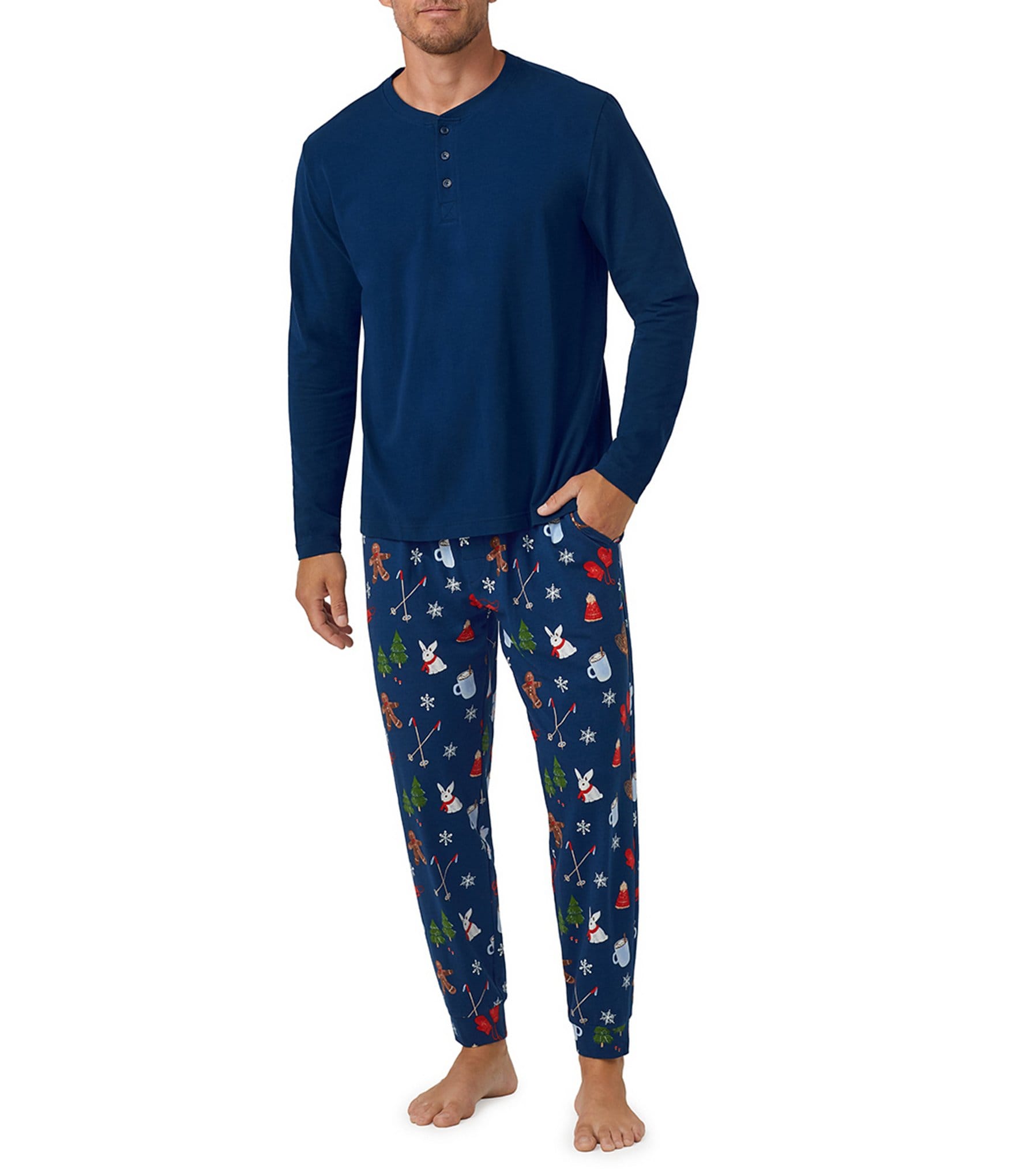 BedHead Pajamas Long Sleeve Buffalo Plaid Classic Woven Cotton Poplin 2-Piece  Pajama Set