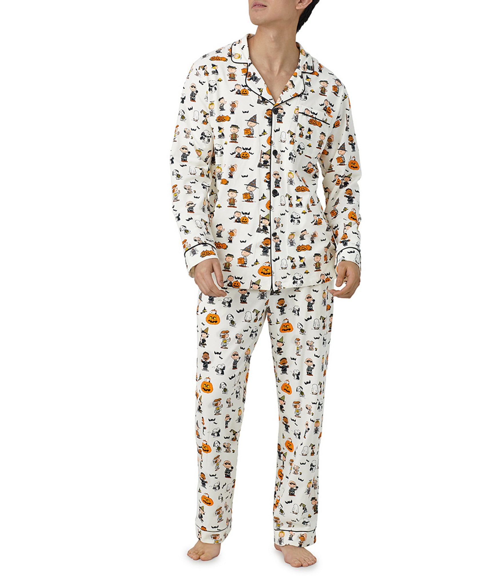 BedHead Pajamas Long Sleeve Snoopy Halloween 2-Piece Pajama Set