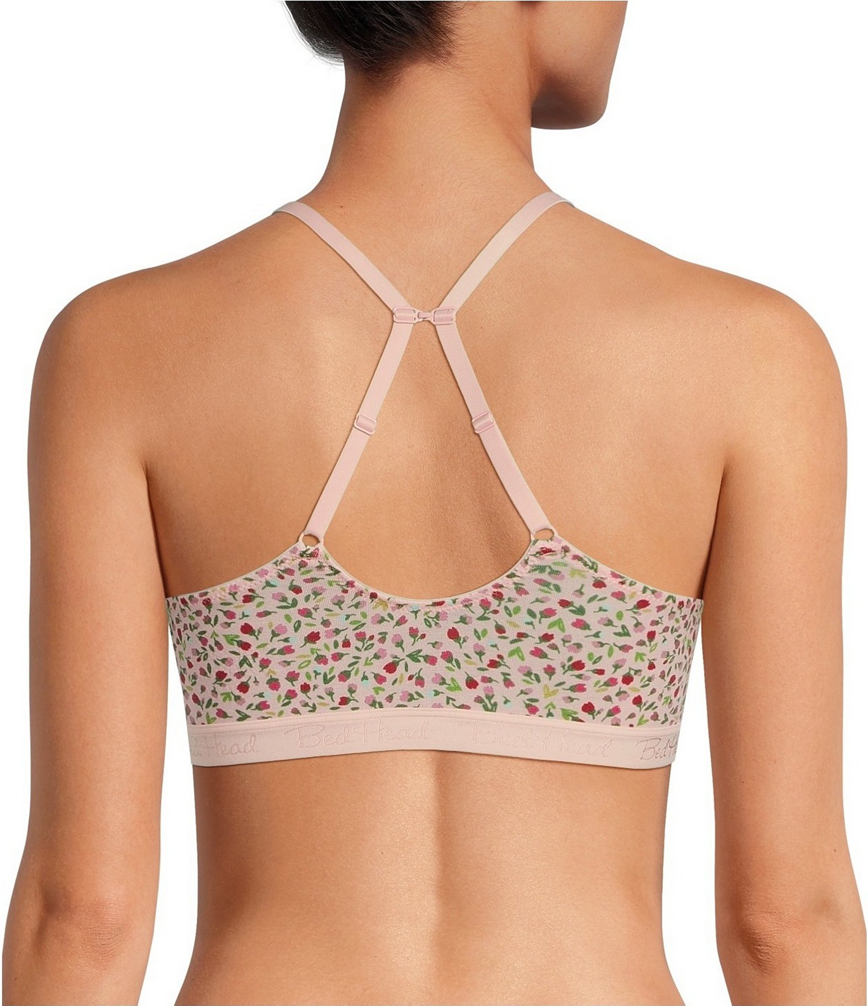 Bedhead Pajamas Stretch Jersey Knit Ditsy Floral Print Bralette