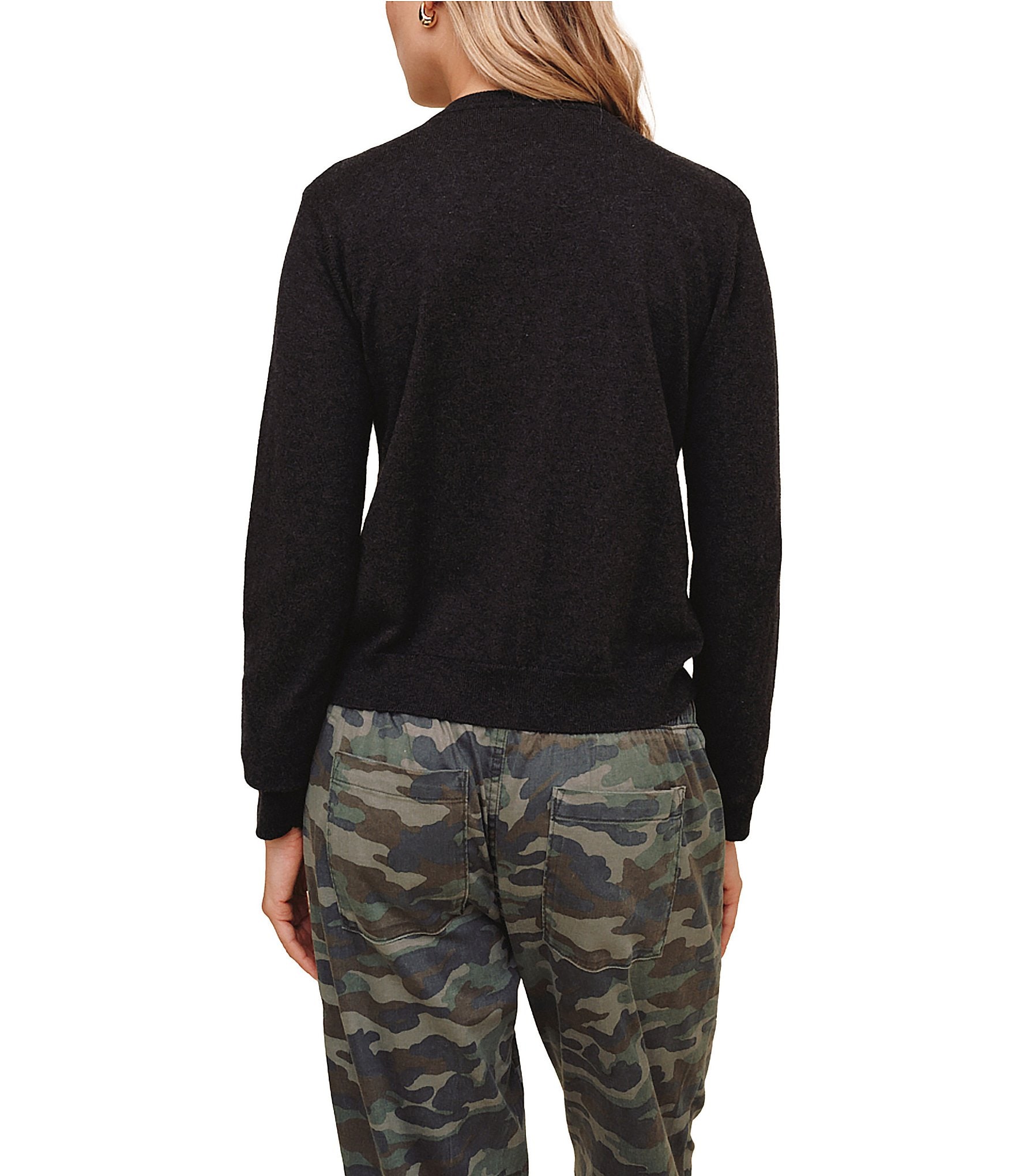 Bella Dahl Crew Neck Long Sleeve Cardigan