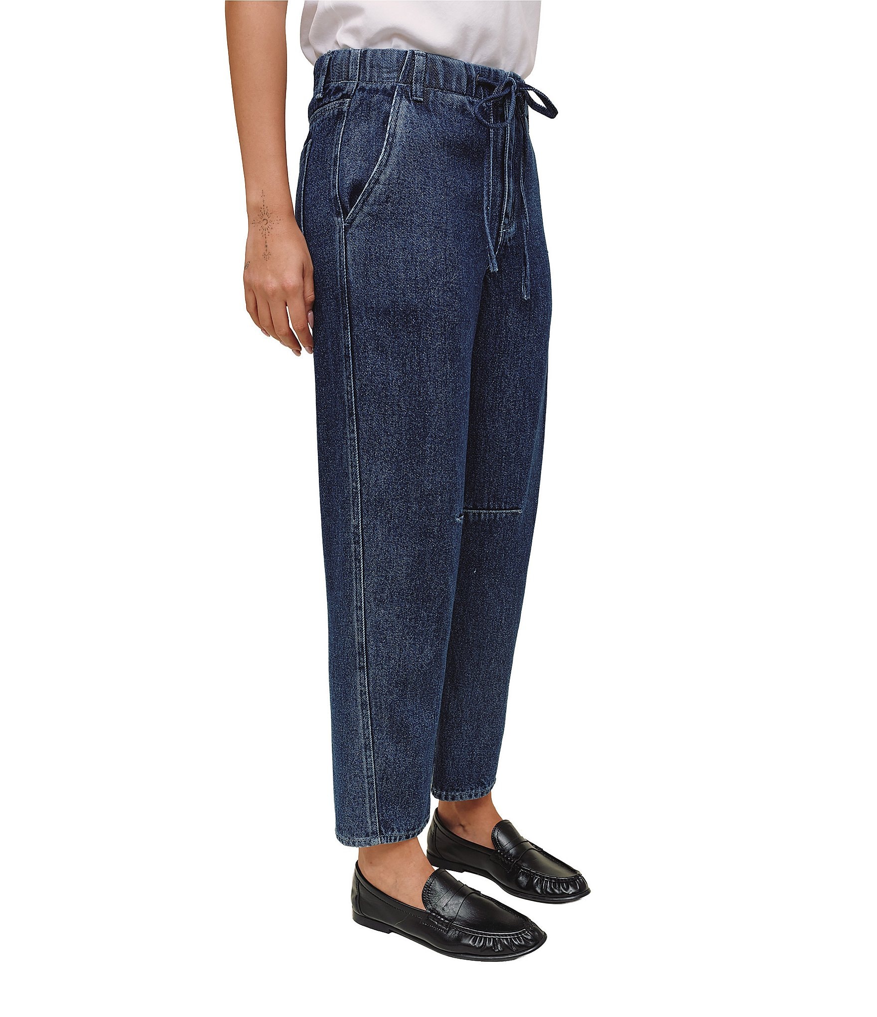 Bella Dahl Drawstring Barrel Jeans