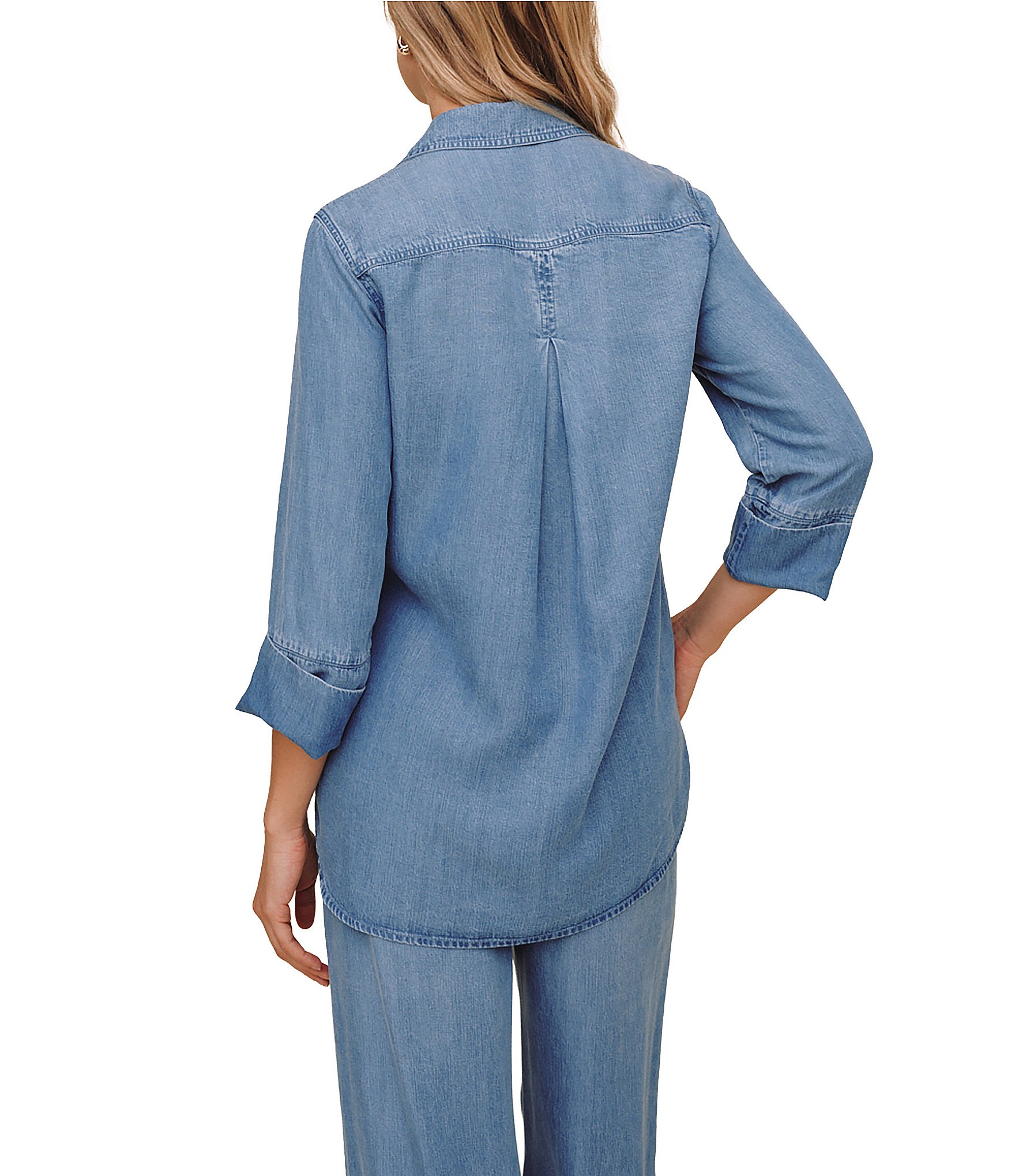 Bella Dahl Shirt Tail Button Down Blouse