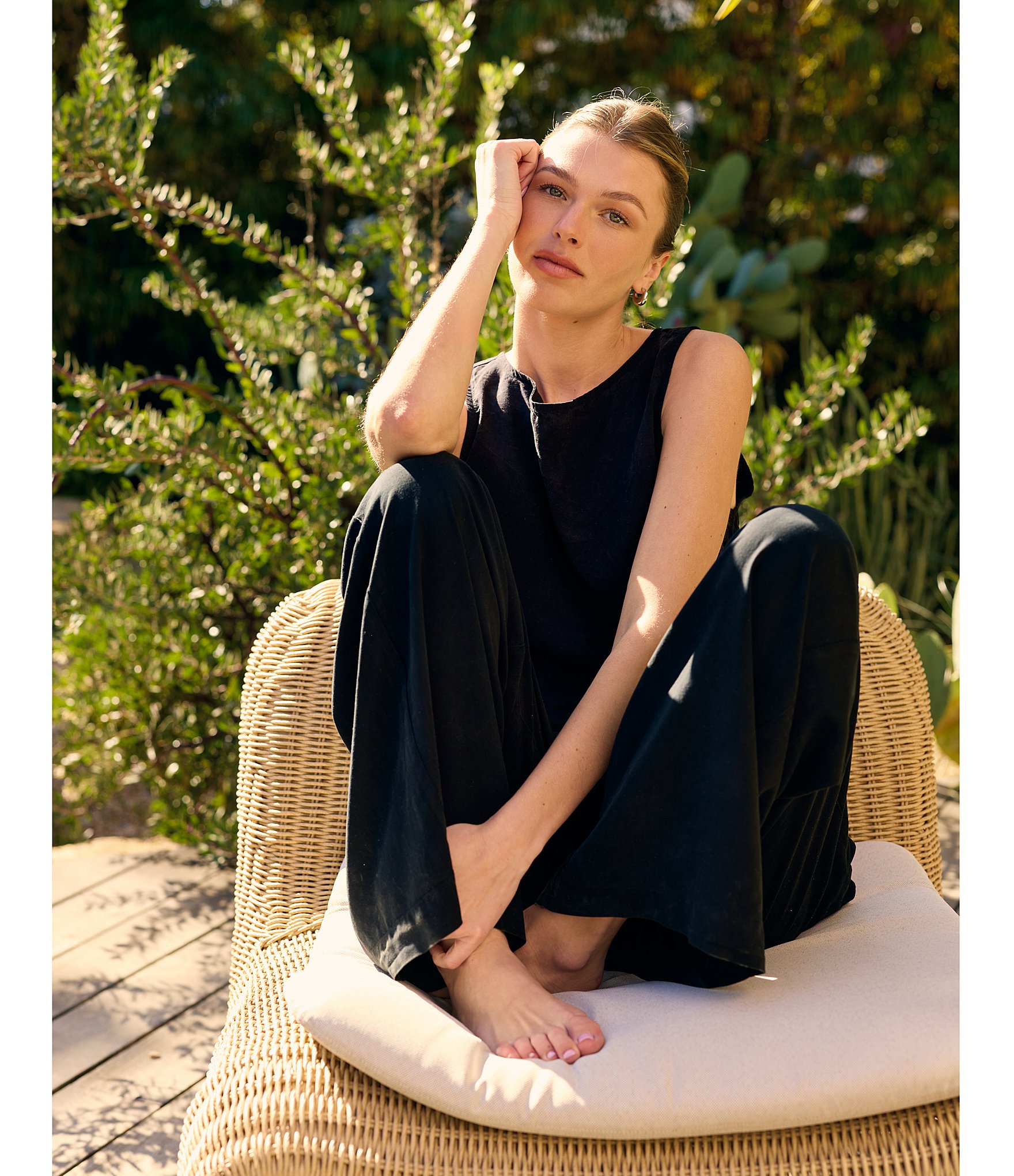 Bella Dahl Sleeveless Boat Neck Split
