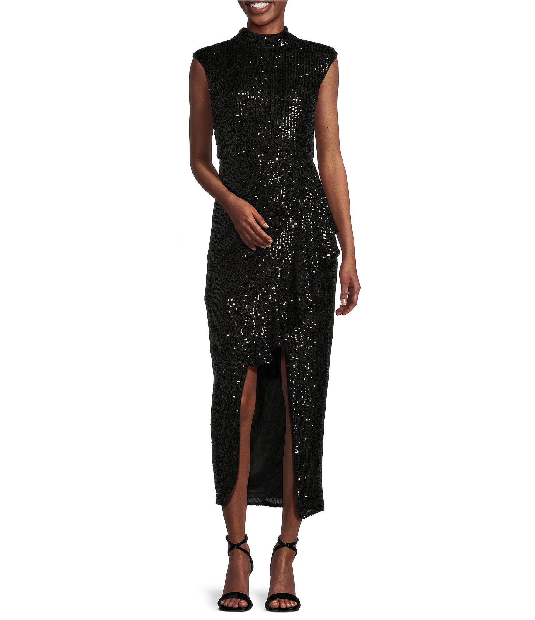 Badgley mischka sequin dress best sale