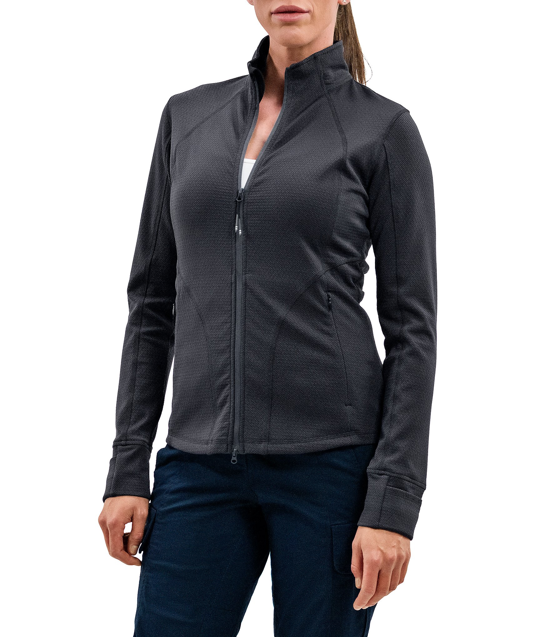The North Face Canyonlands Full Zip Stand Collar Long Sleeve Fleece Jacket  | Dillard's