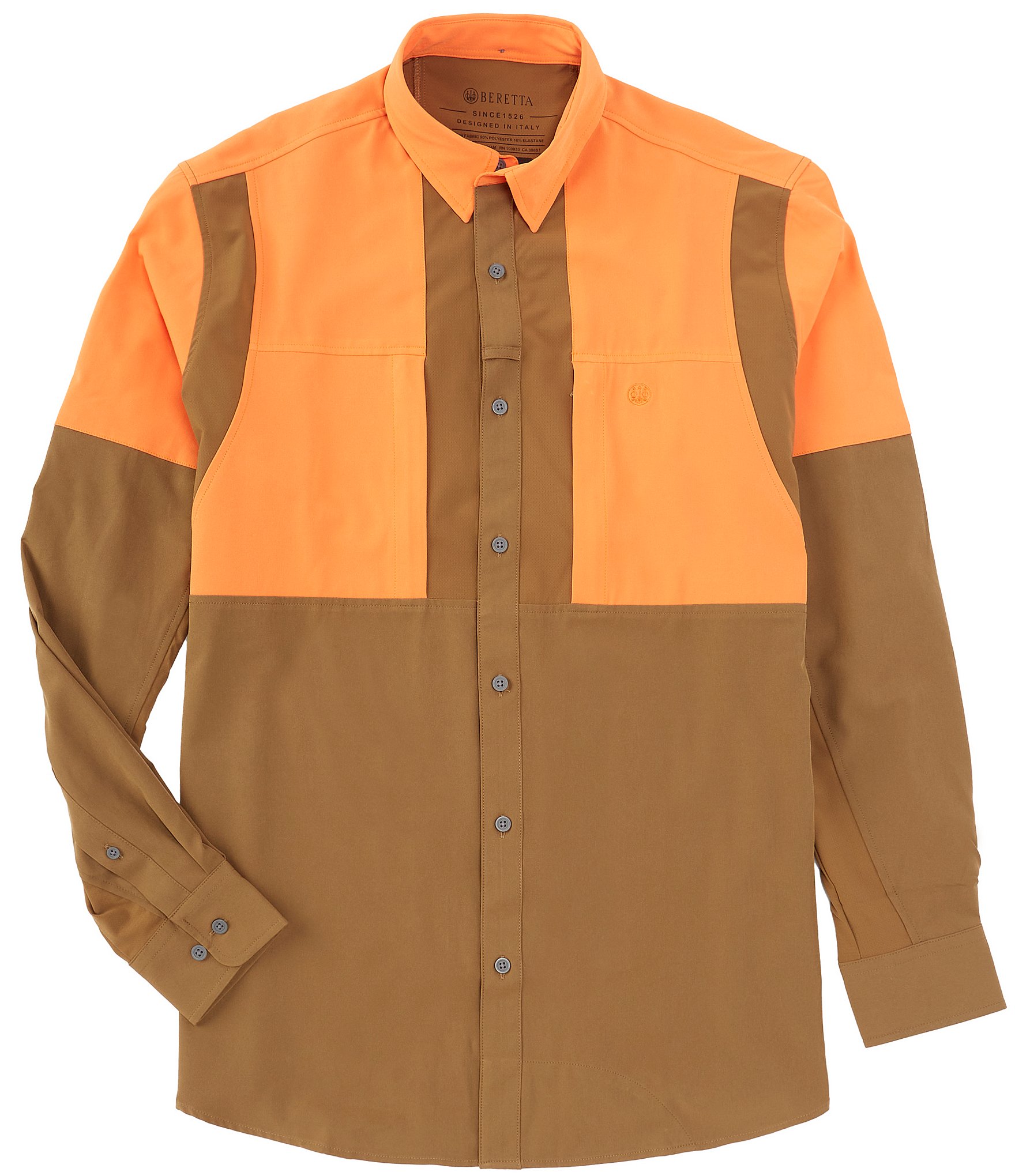 Beretta TKAD Flex Performance Color Block Long Sleeve Woven Shirt ...