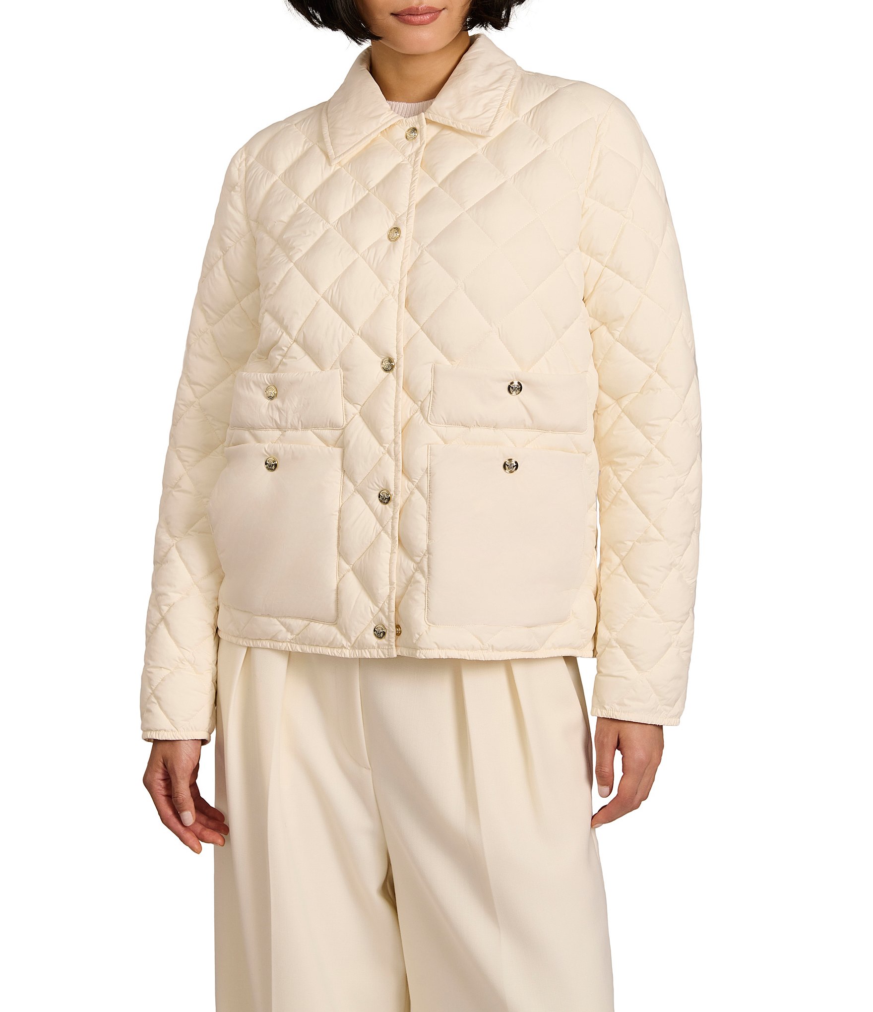 Bernardo Ladies Quilted Liner Snap Front Jacket