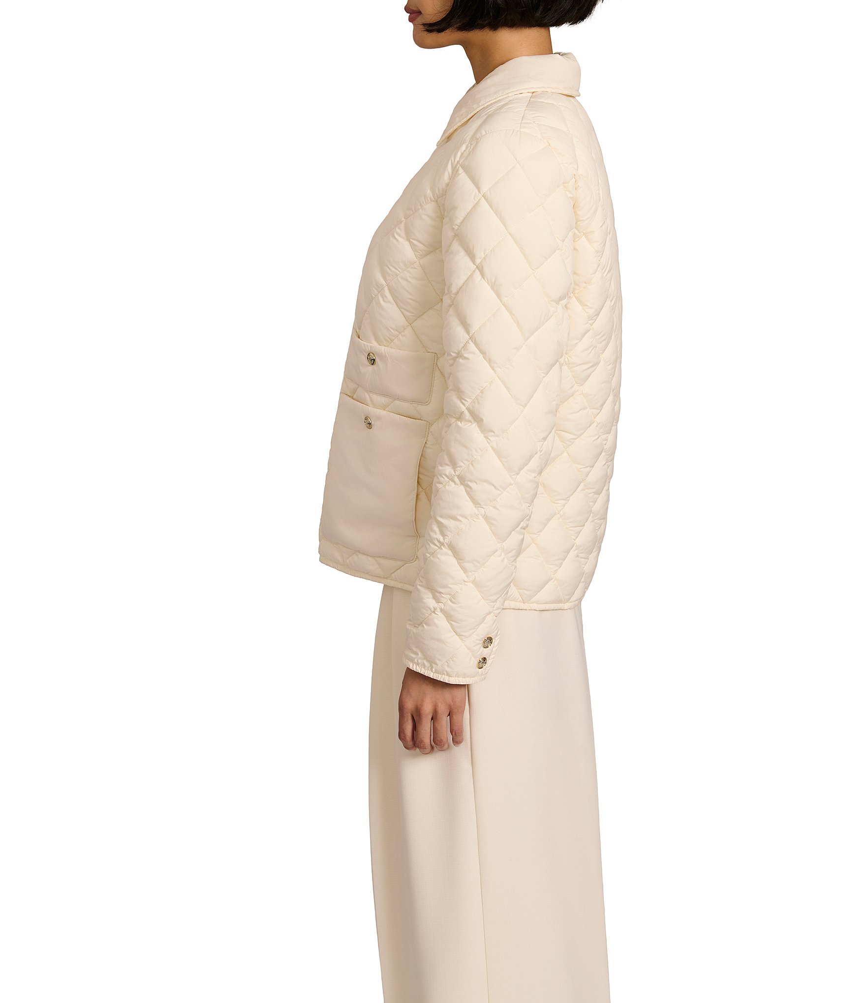 Bernardo Ladies Quilted Liner Snap Front Jacket