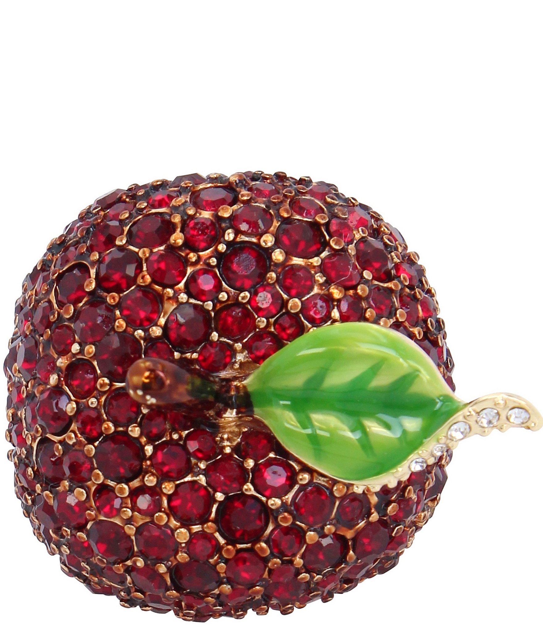 Betsey Johnson Apple Rhinestone Statement Cocktail Ring