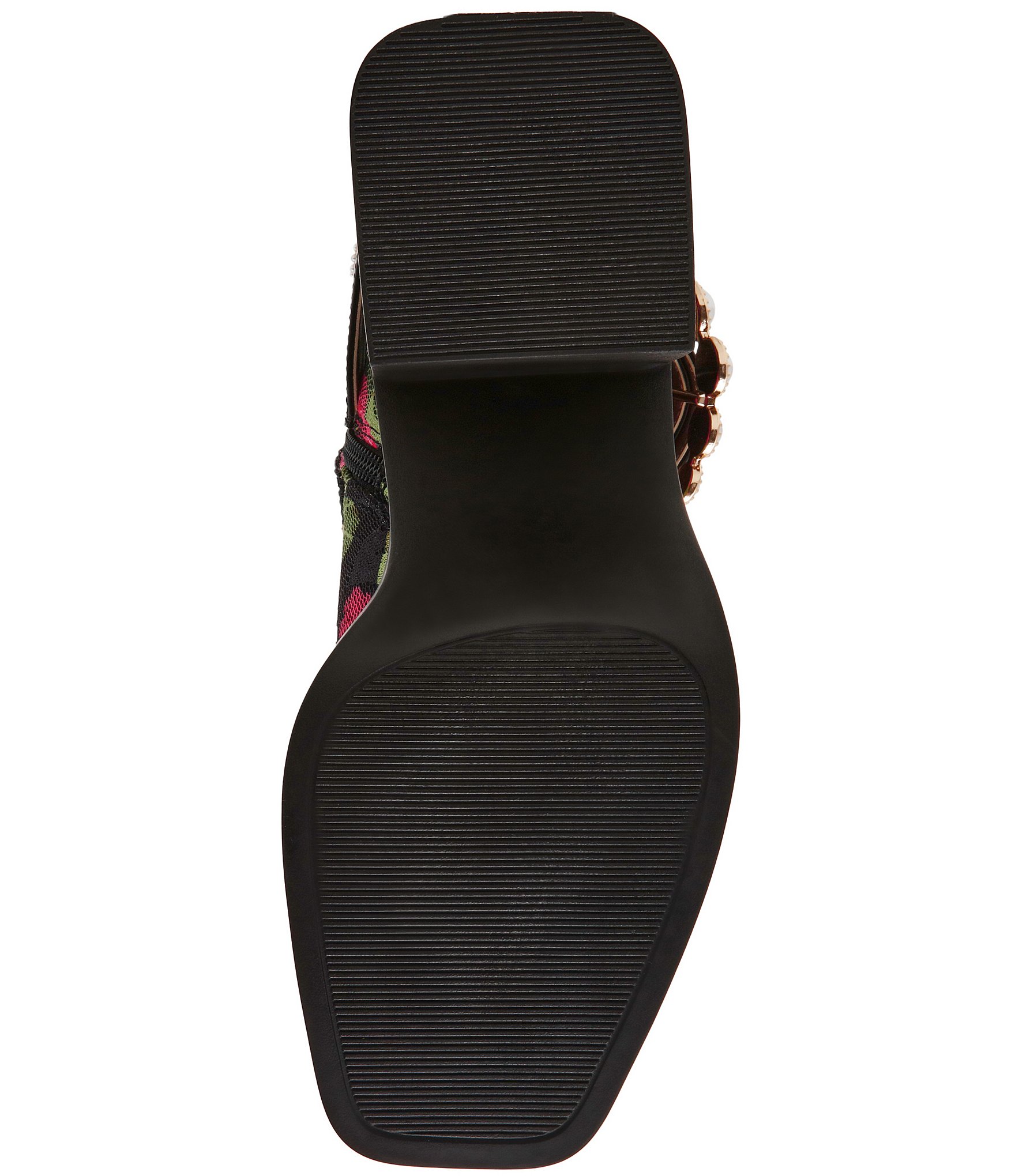 Betsey Johnson Asher Floral Pearl Buckle Booties