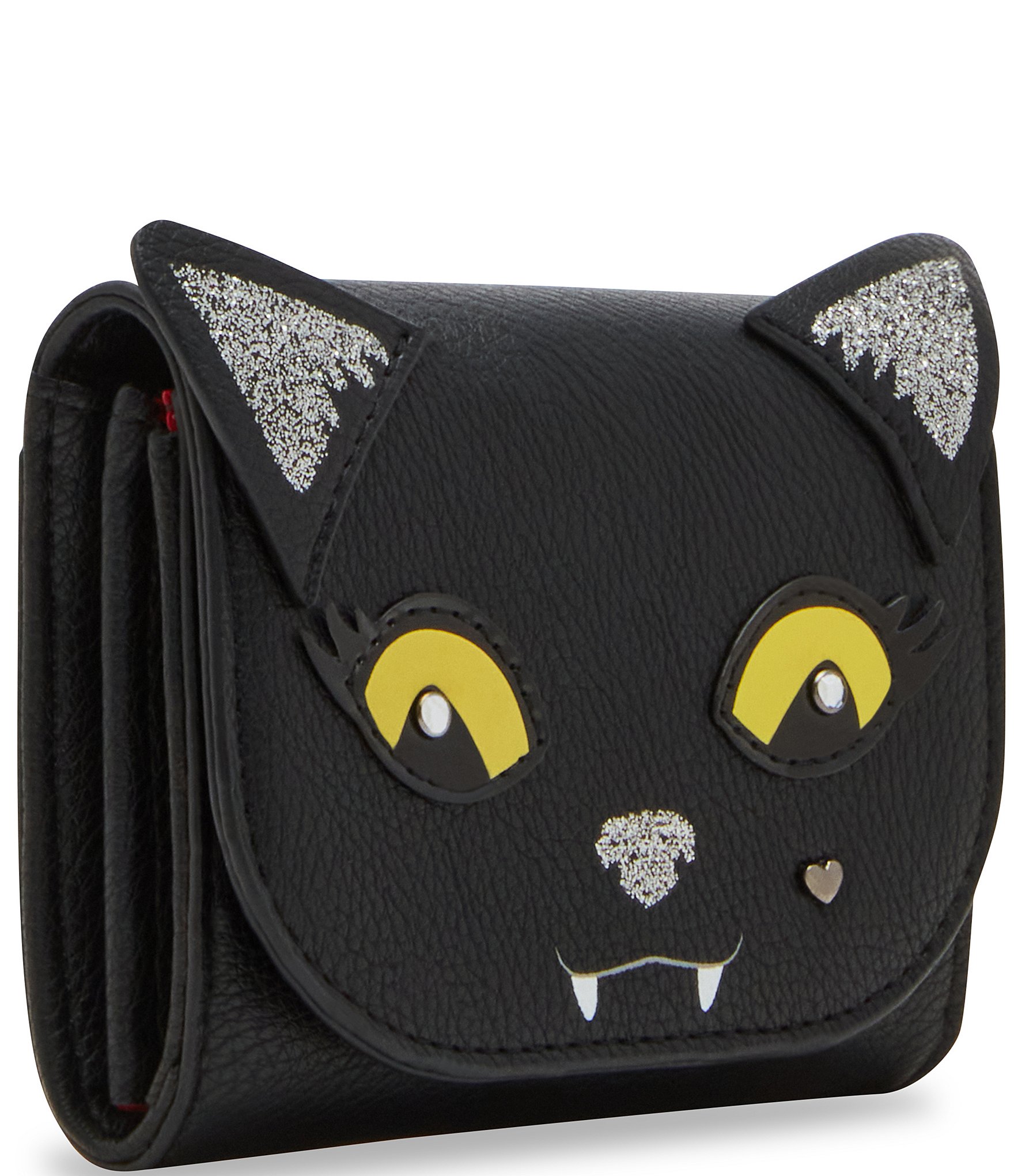 Betsey Johnson Black Cat Bifold Wallet