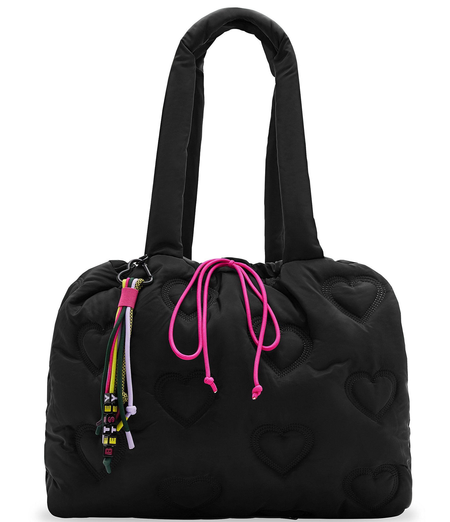 Betsey johnson black heart luggage online