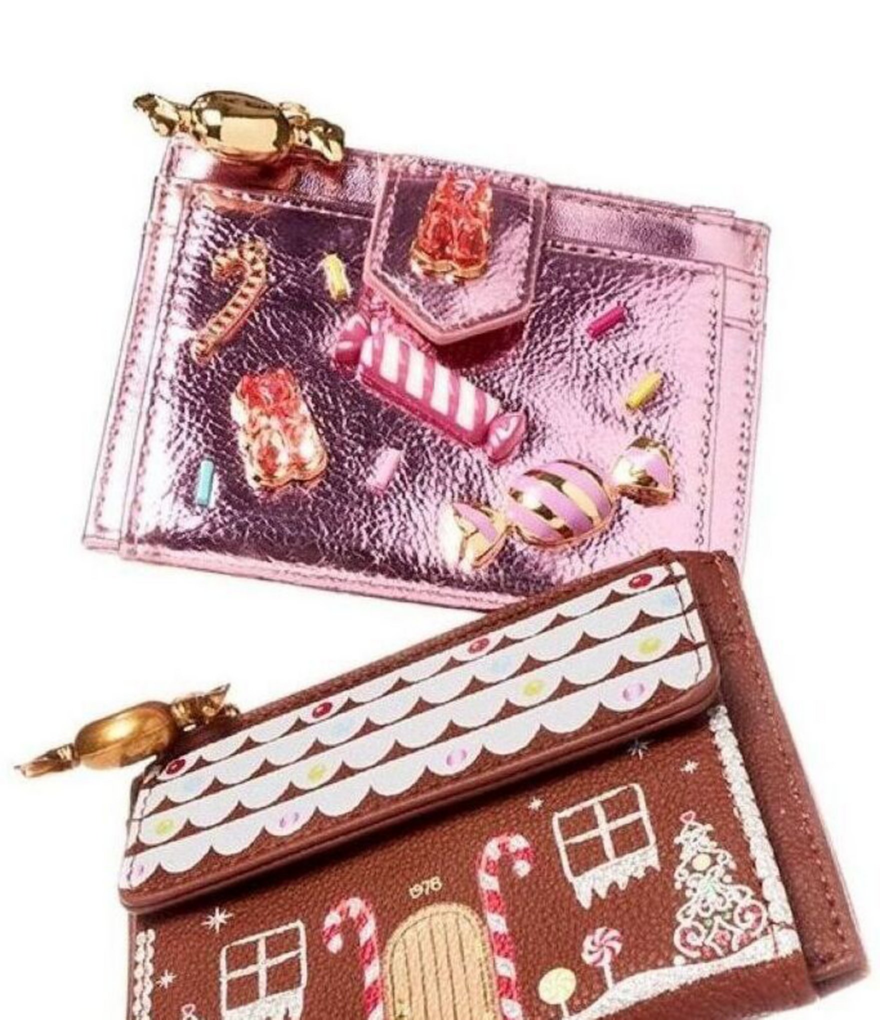 Betsey Johnson Metallic Candy Bifold Wallet