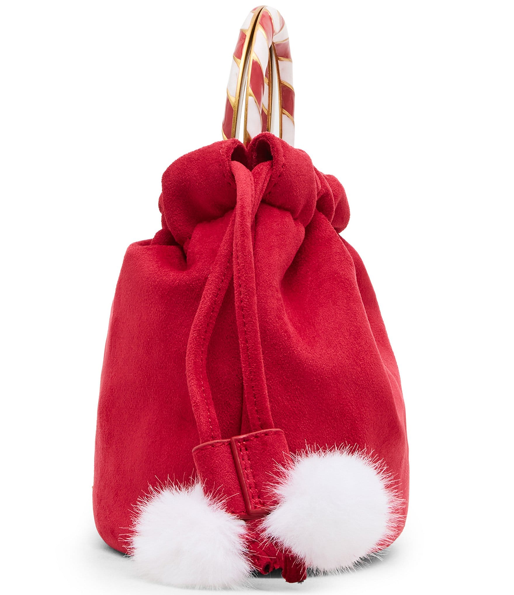 Betsey Johnson Candy Cane Lane Drawstring Top Handle Crossbody Bag