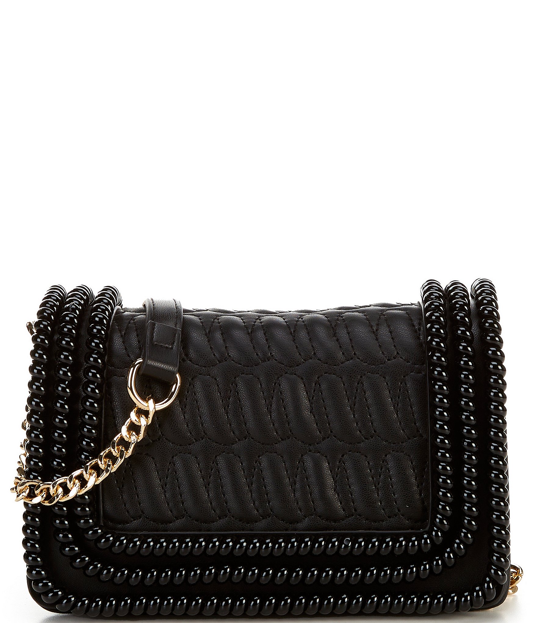 Betsey Johnson, Bags, Betsey Johnson Crossbody Bag Black Glitter Rainbow  Evening Convertible Wristlet