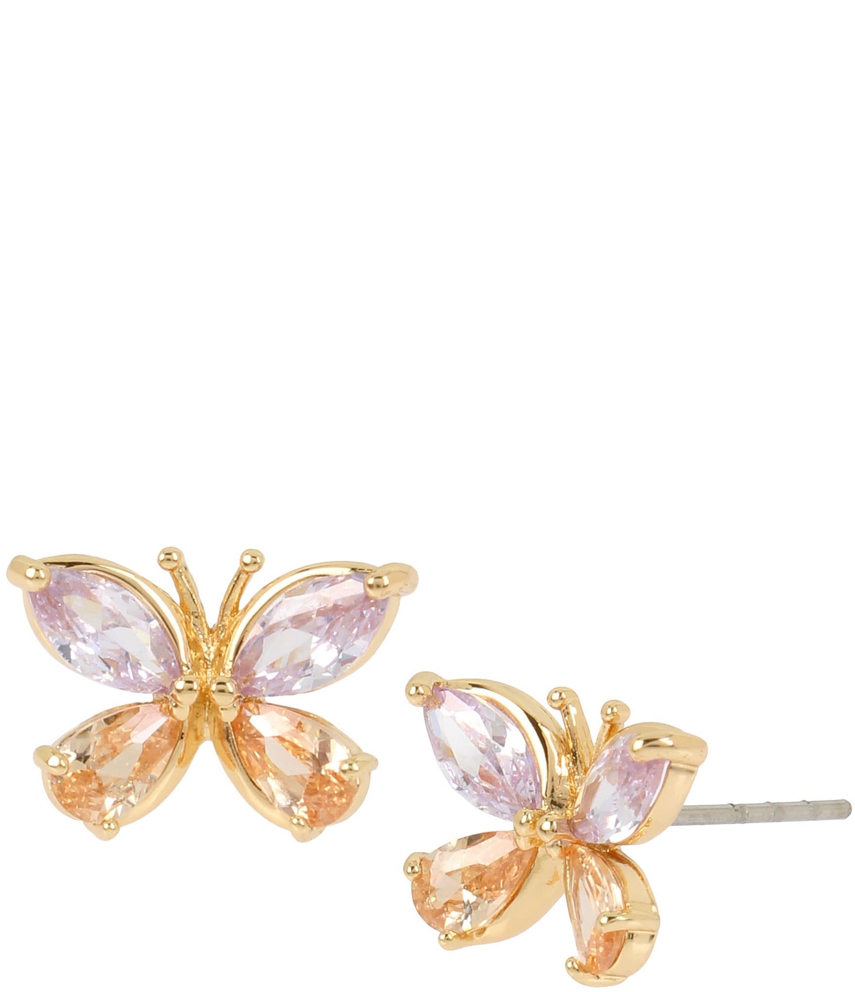 Betsey Johnson CZ Butterfly Stud Earrings | Dillard's