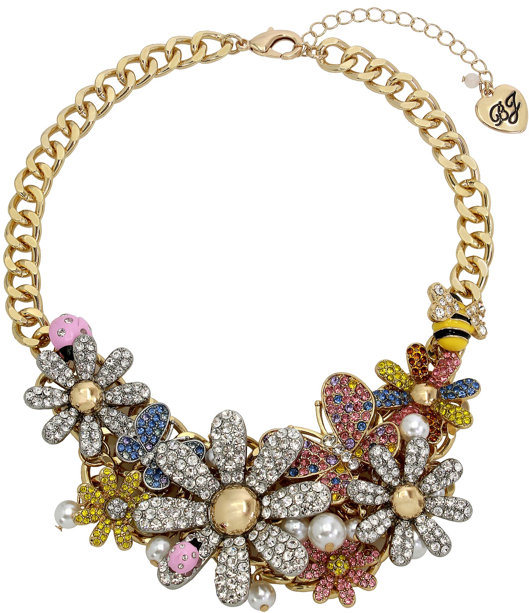 Crystal necklace J.Crew Gold in Crystal - 27233508