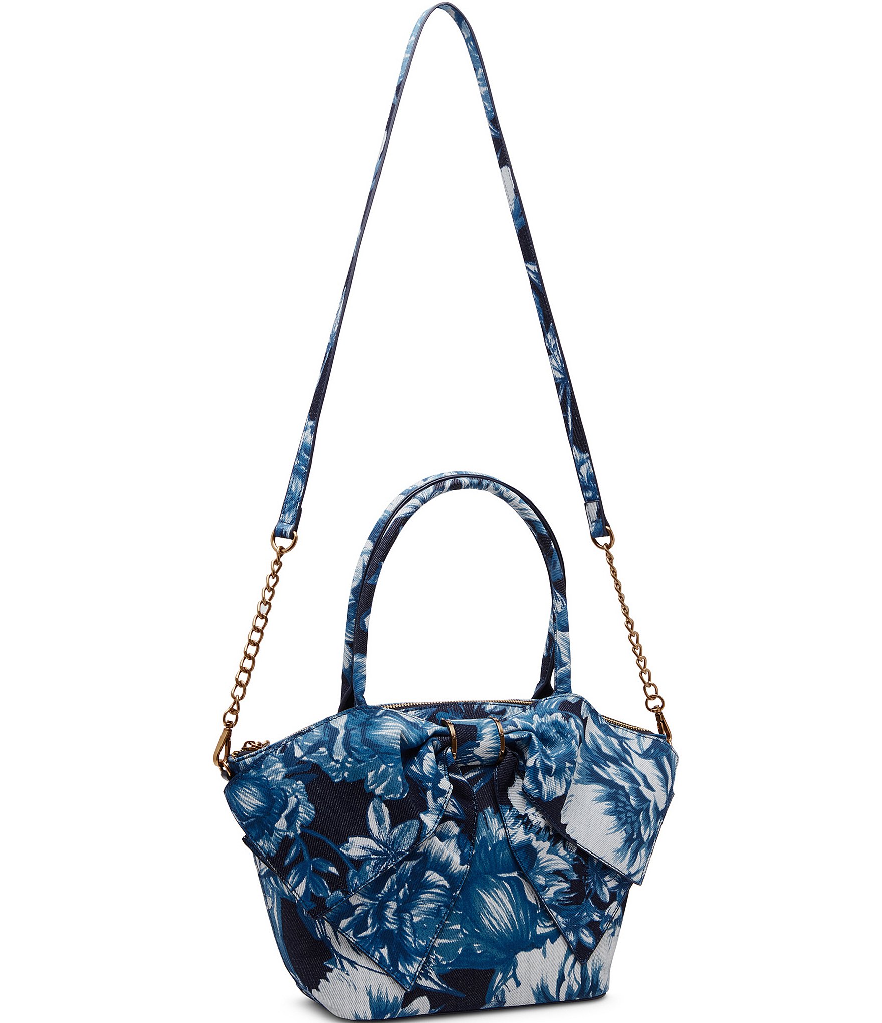 Betsey Johnson Denim Bow Nanza Tote Bag