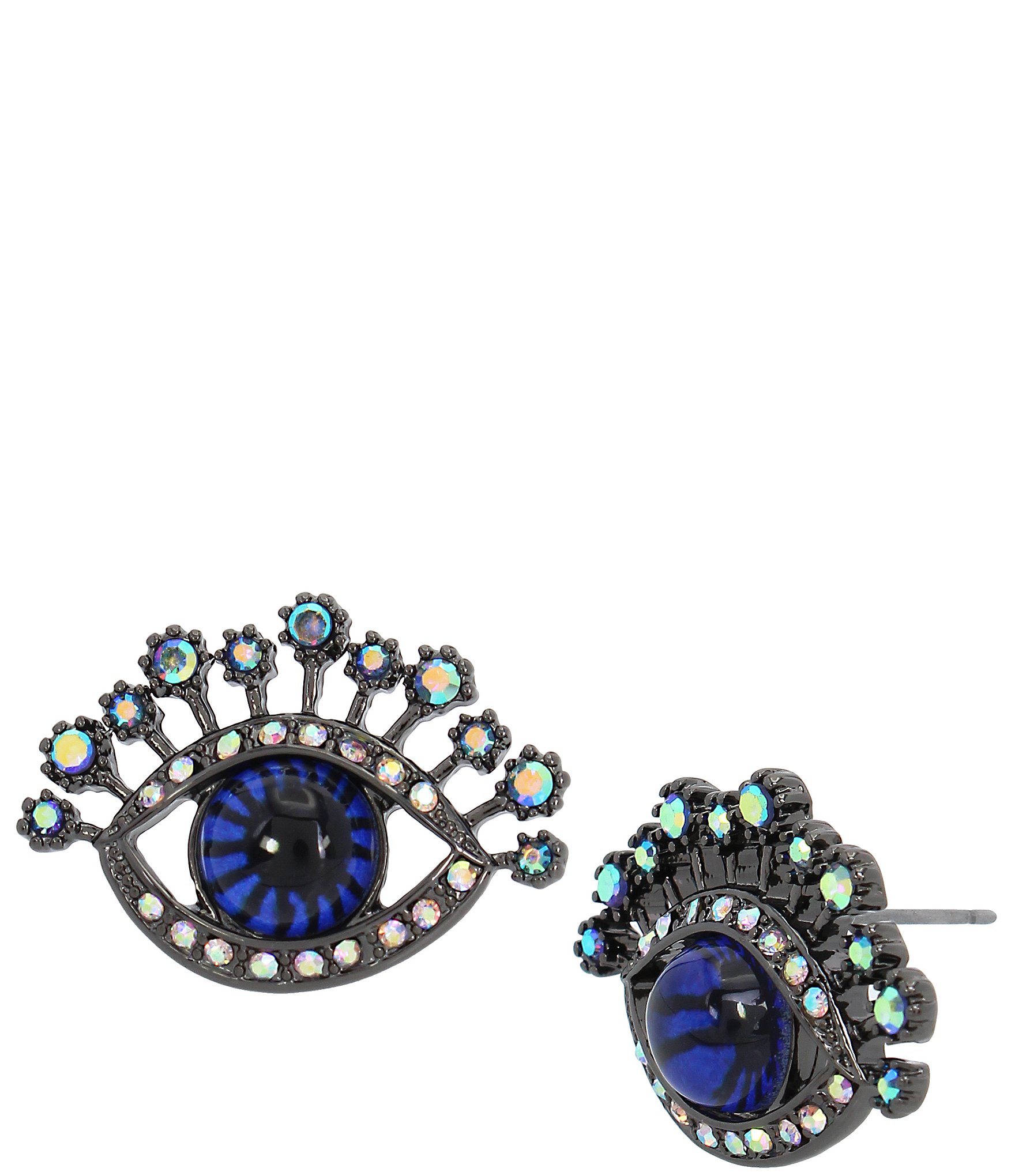Betsey Johnson Evil Eye Crystal Stud Earrings | Dillard's