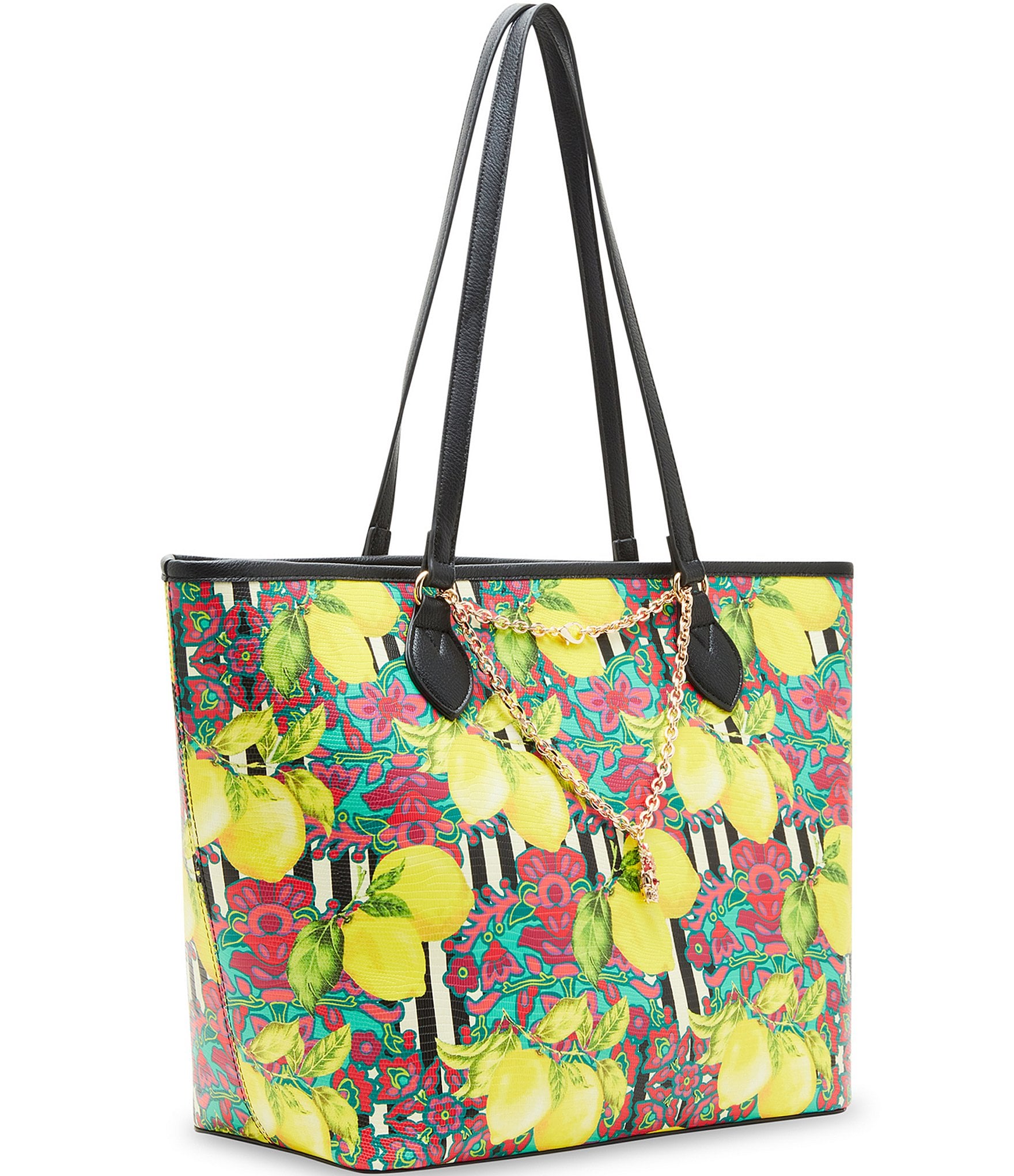 Betsey Johnson Fresh N Fruity Print With Necklace Tote Bag