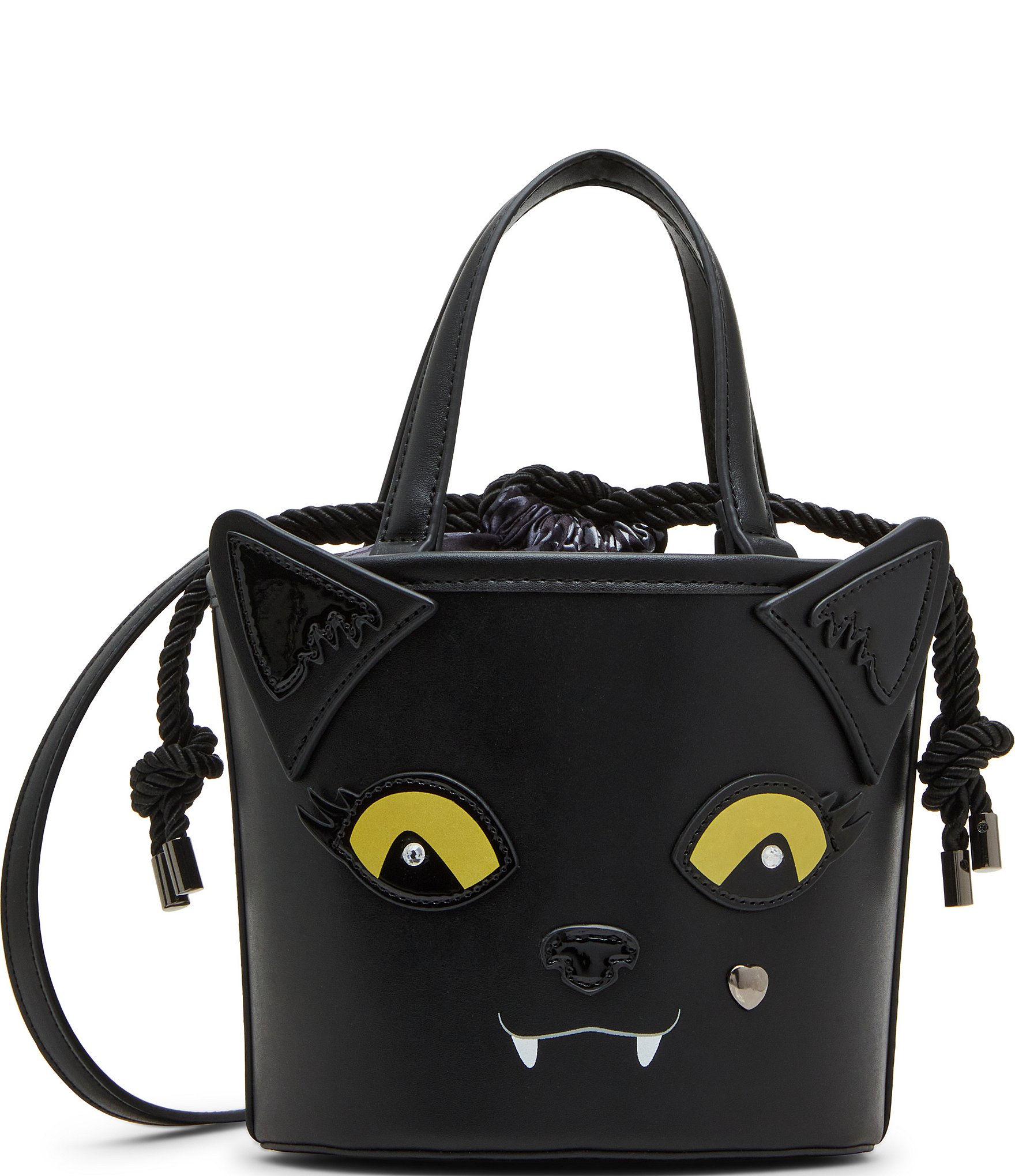 Betsey Johnson Gimmie Candy Black Cat Bucket Bag