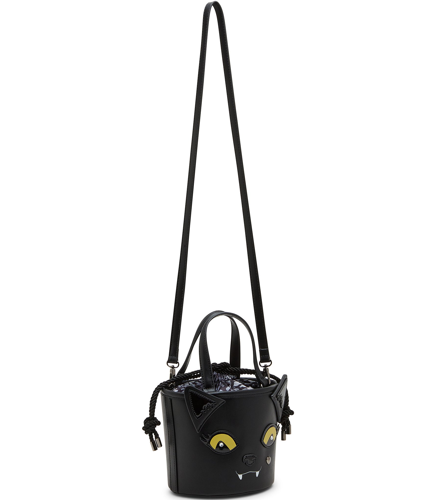 Betsey Johnson Gimmie Candy Black Cat Bucket Bag