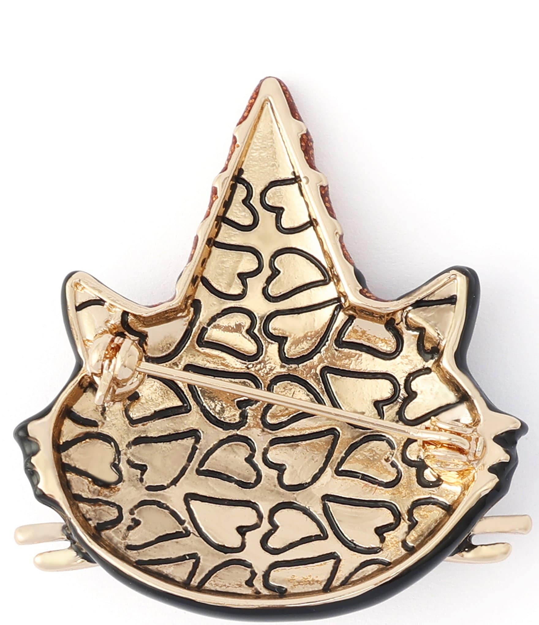 Betsey Johnson Halloween Witchy Cat Brooch