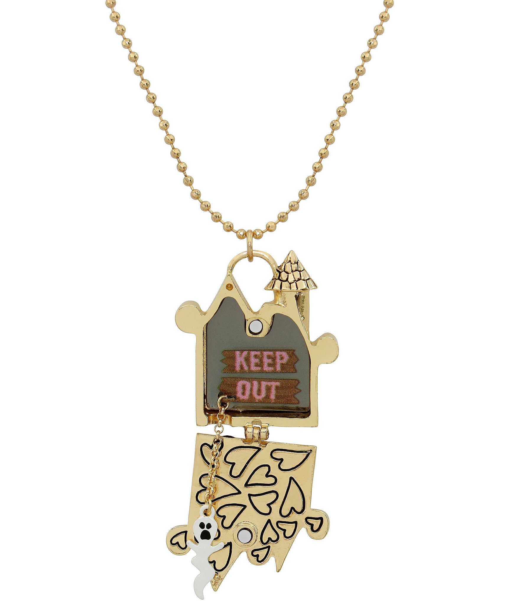 Betsey Johnson Haunted House Short Pendant Necklace