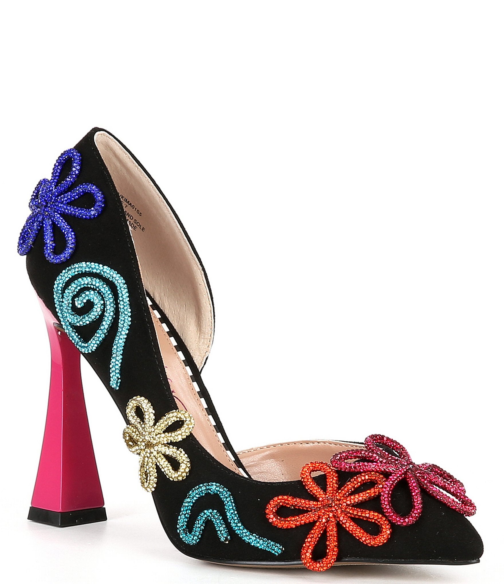 Betsey Johnson Kimara Rhinestone 3 D Doodle d Orsay Pumps Dillard s