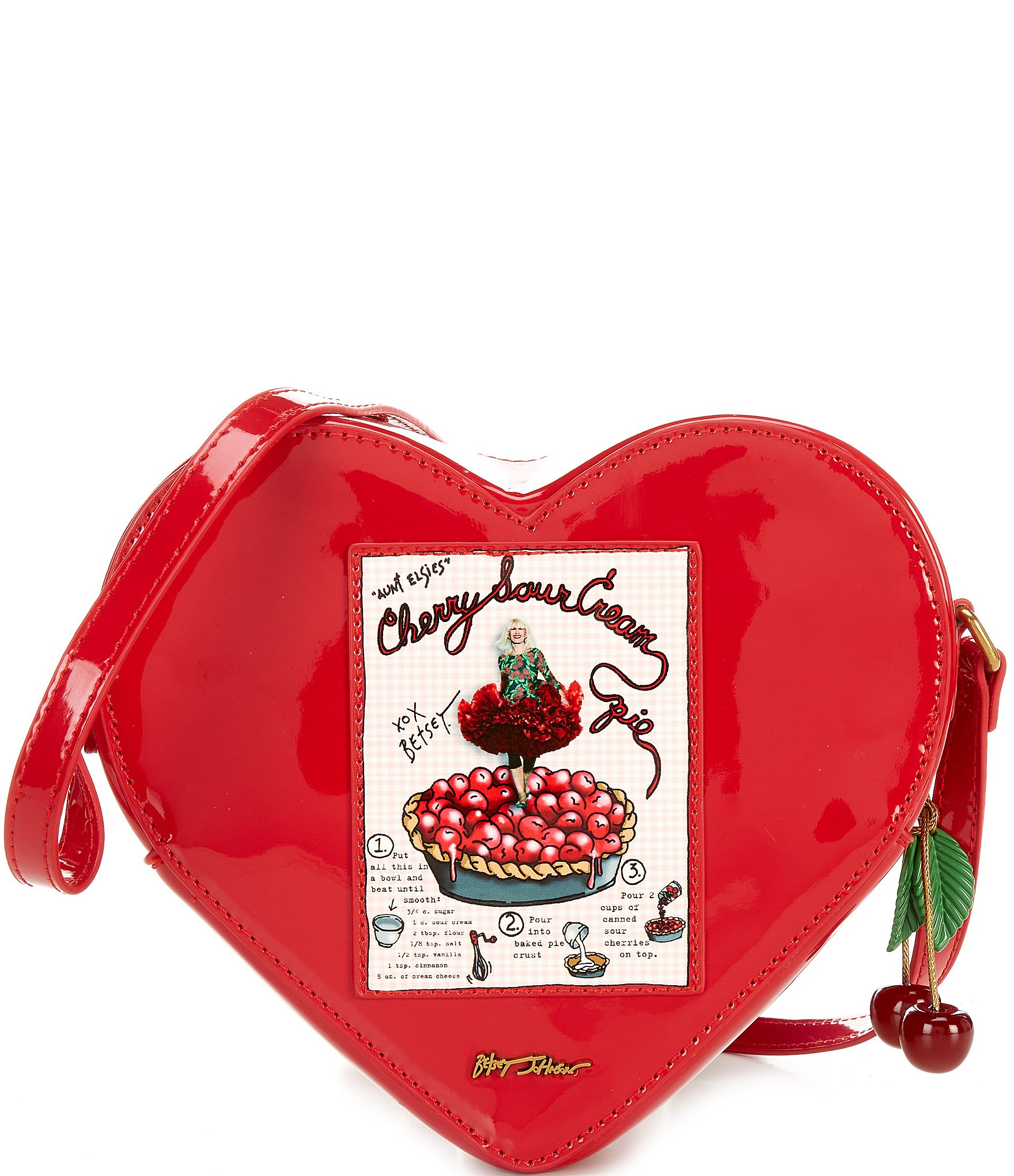 Betsey Johnson Kitsch Sweet as Cherry Pie Crossbody Bag