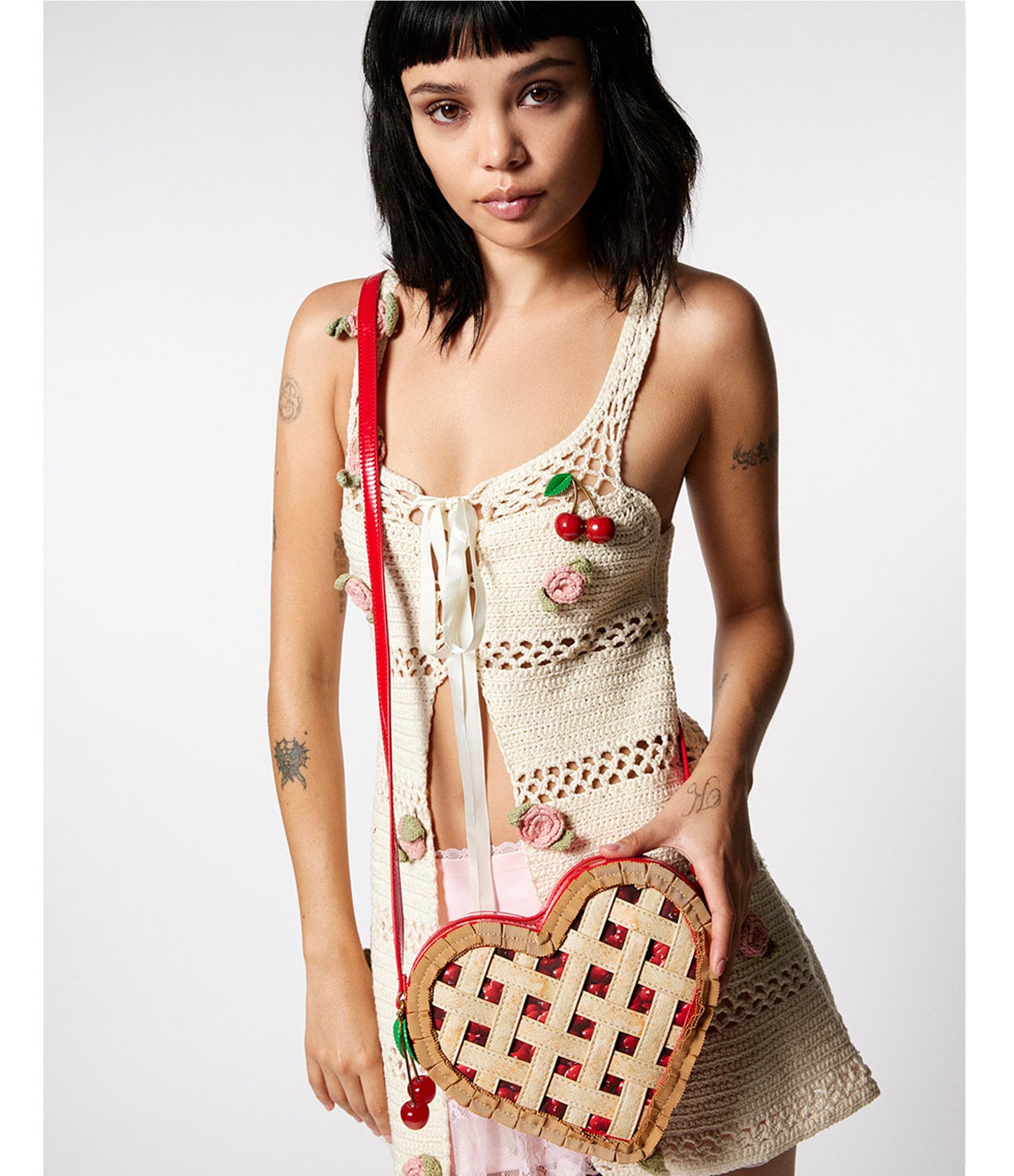 Betsey Johnson Kitsch Sweet as Cherry Pie Crossbody Bag