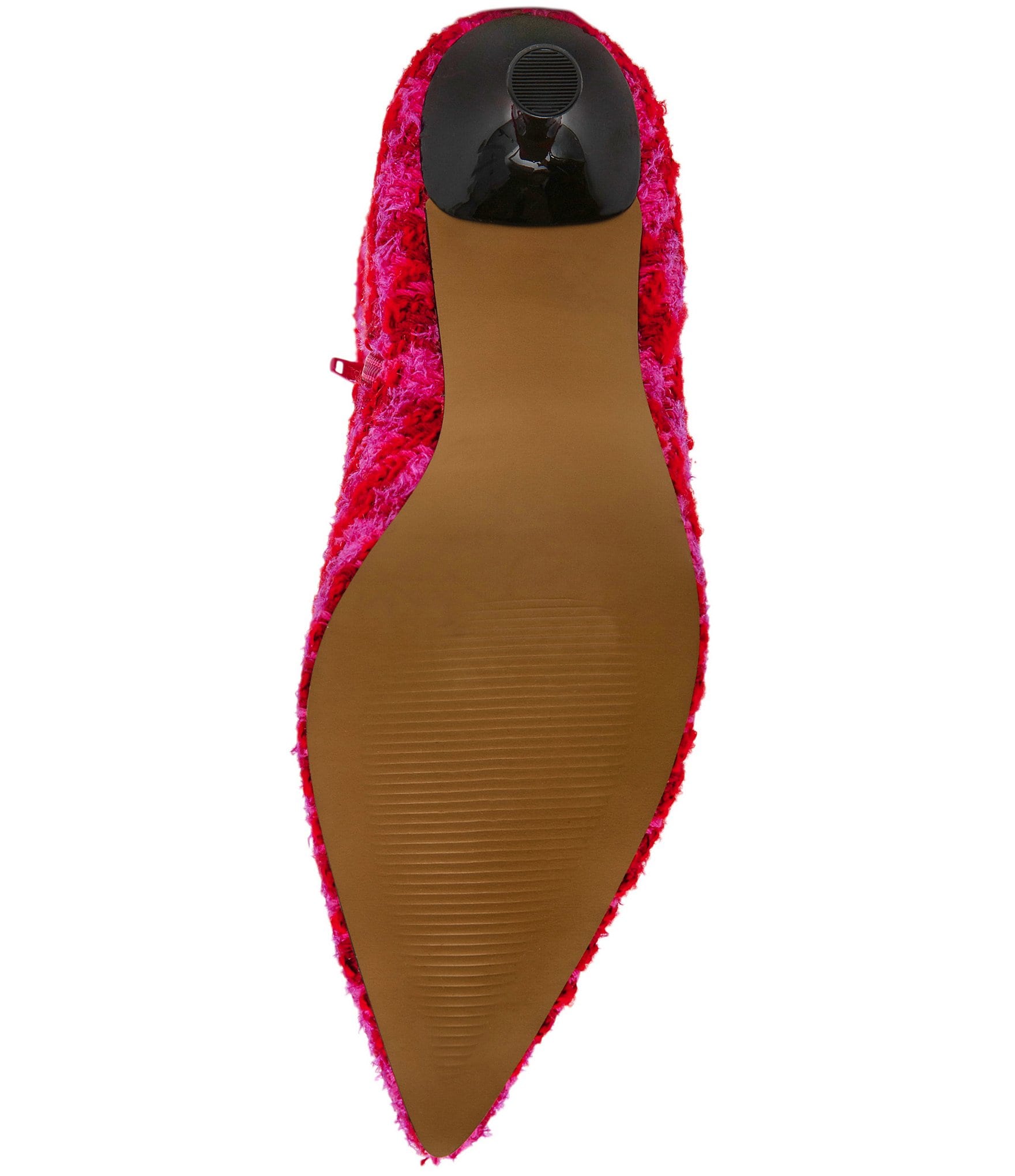 Betsey Johnson Maxxine Houndstooth Kitten Heel Tall Boots