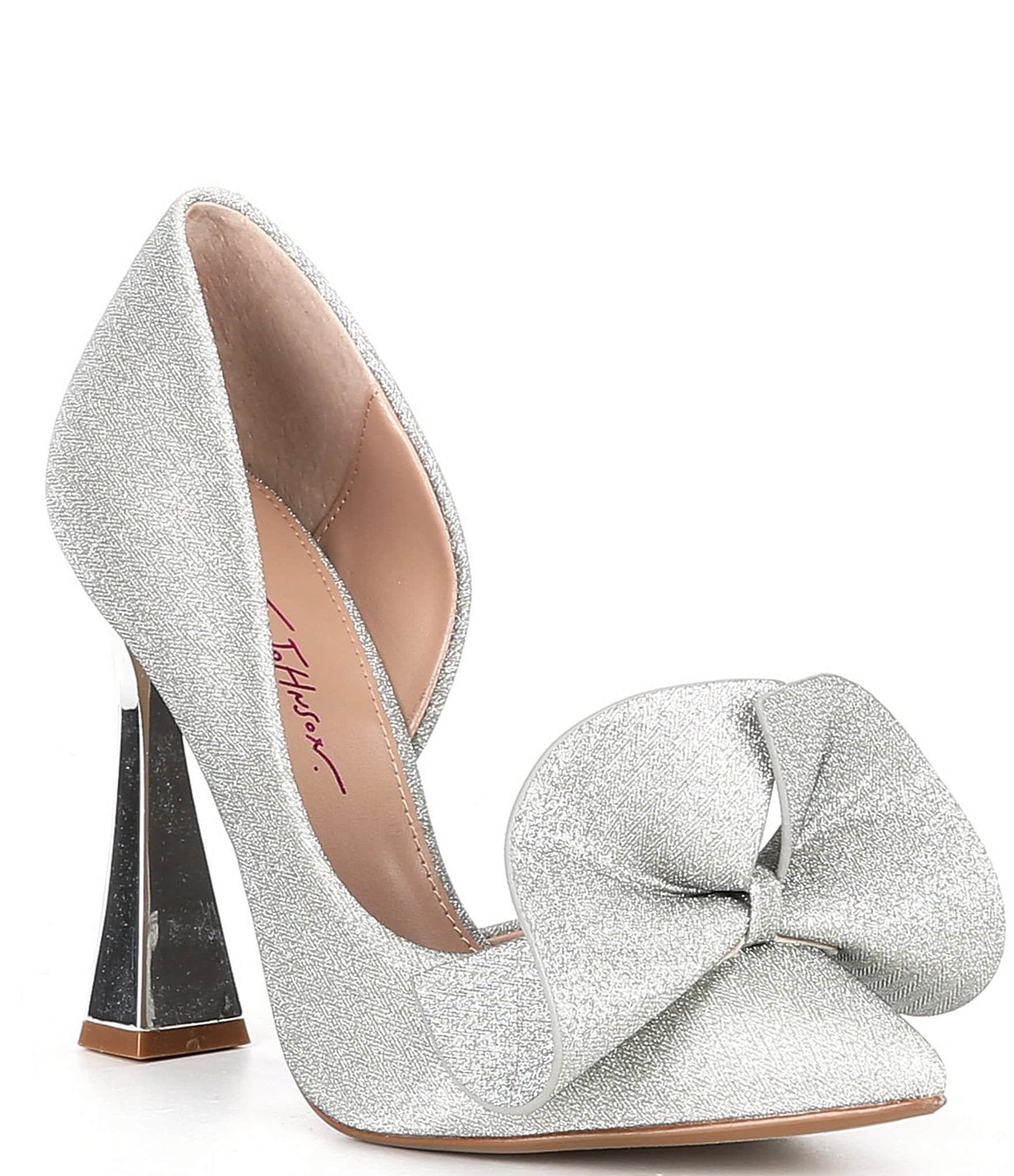 NOBBLE SILVER Heels  Metallic Silver Heels – Betsey Johnson