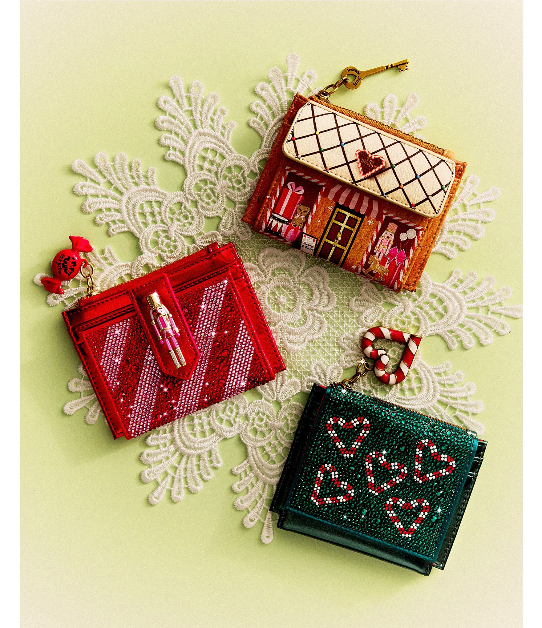 Betsey Johnson Nutcracker Rhinestone Wallet