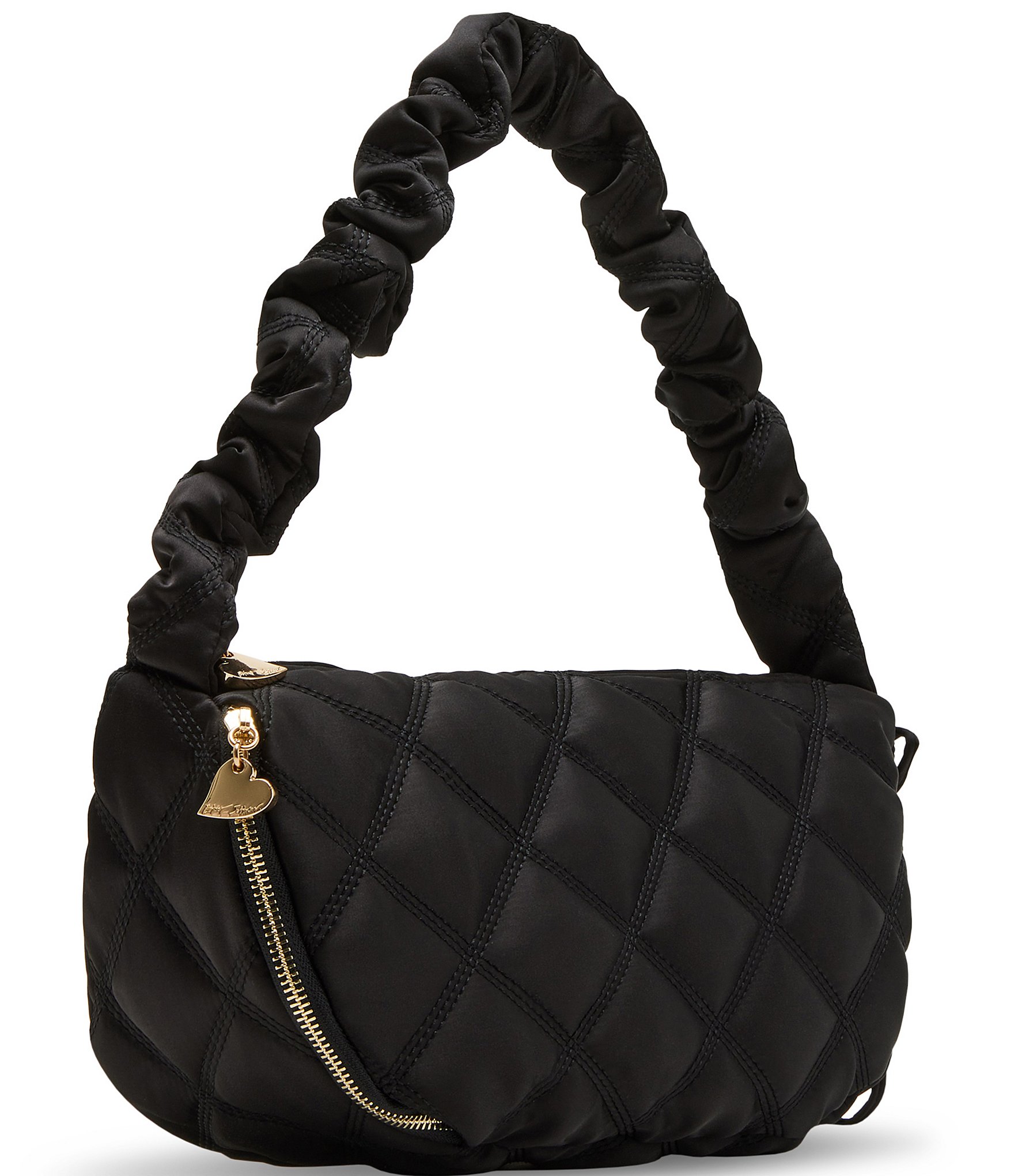 Betsey Johnson Quilted Nylon Sling Shoulder Bag