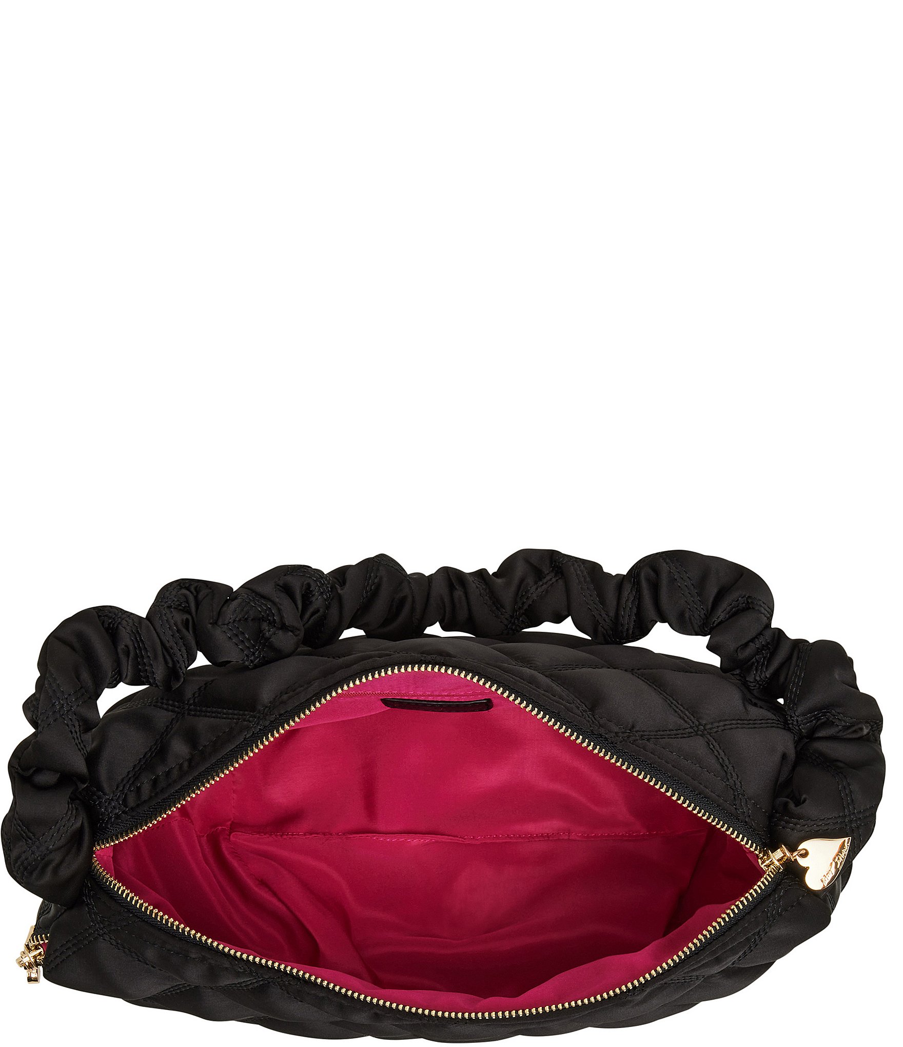 Betsey Johnson Quilted Nylon Sling Shoulder Bag