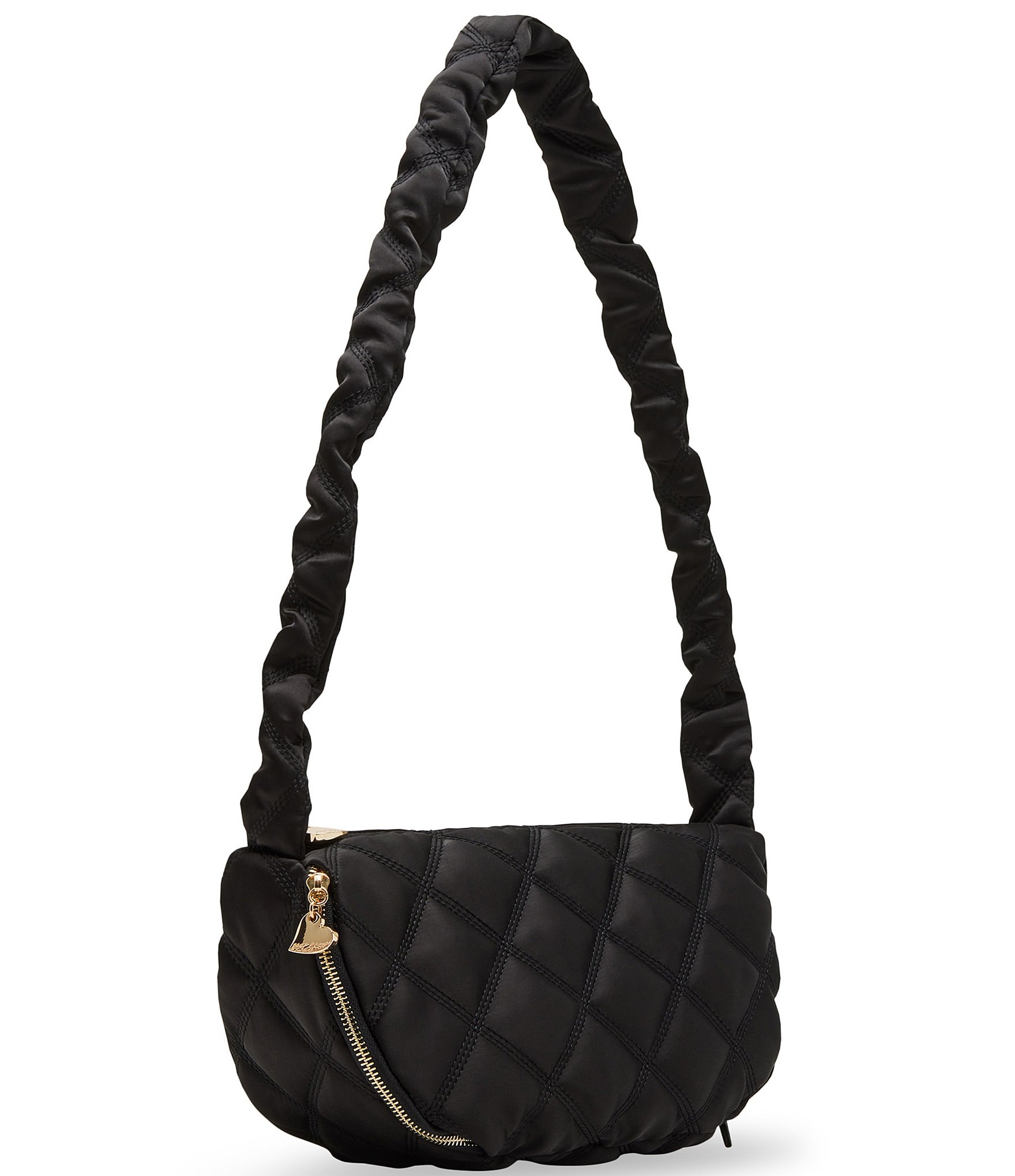 Betsey Johnson Quilted Nylon Sling Shoulder Bag