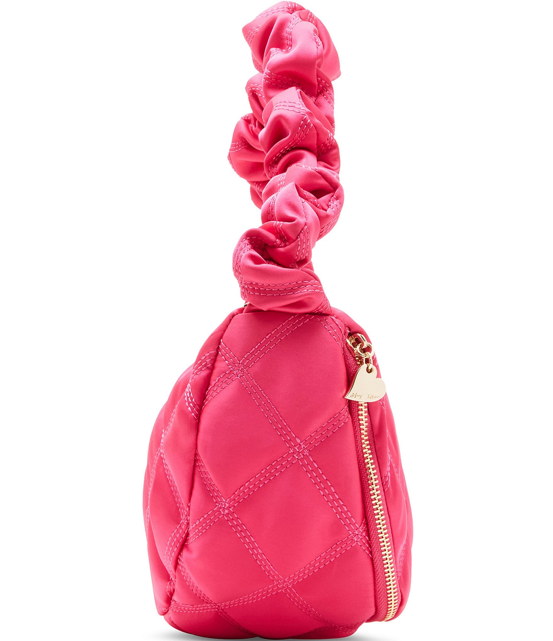 Betsey Johnson Quilted Nylon Sling Shoulder Bag