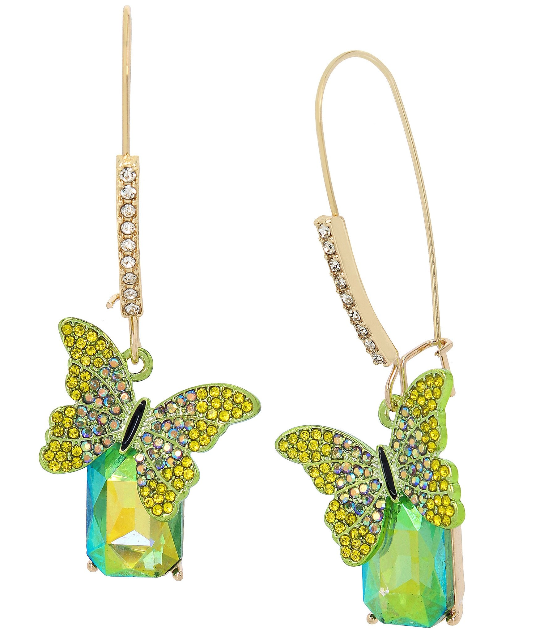 Butterfly Earrings Dangles Pure by Coppercraft (Blue & SIlver) : Amazon.co. uk: Fashion