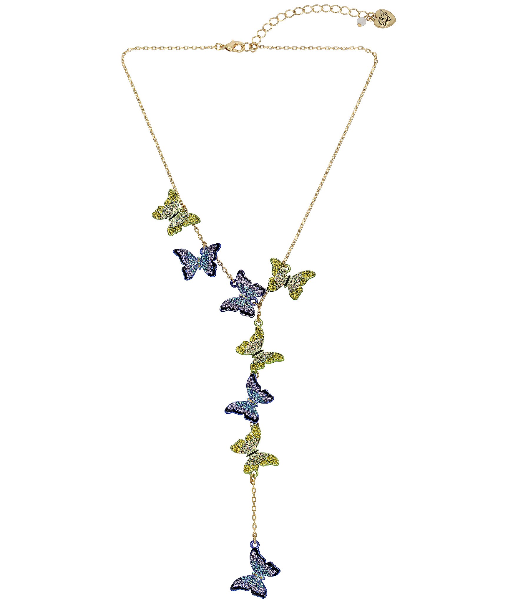 Betsey johnson butterfly on sale necklace