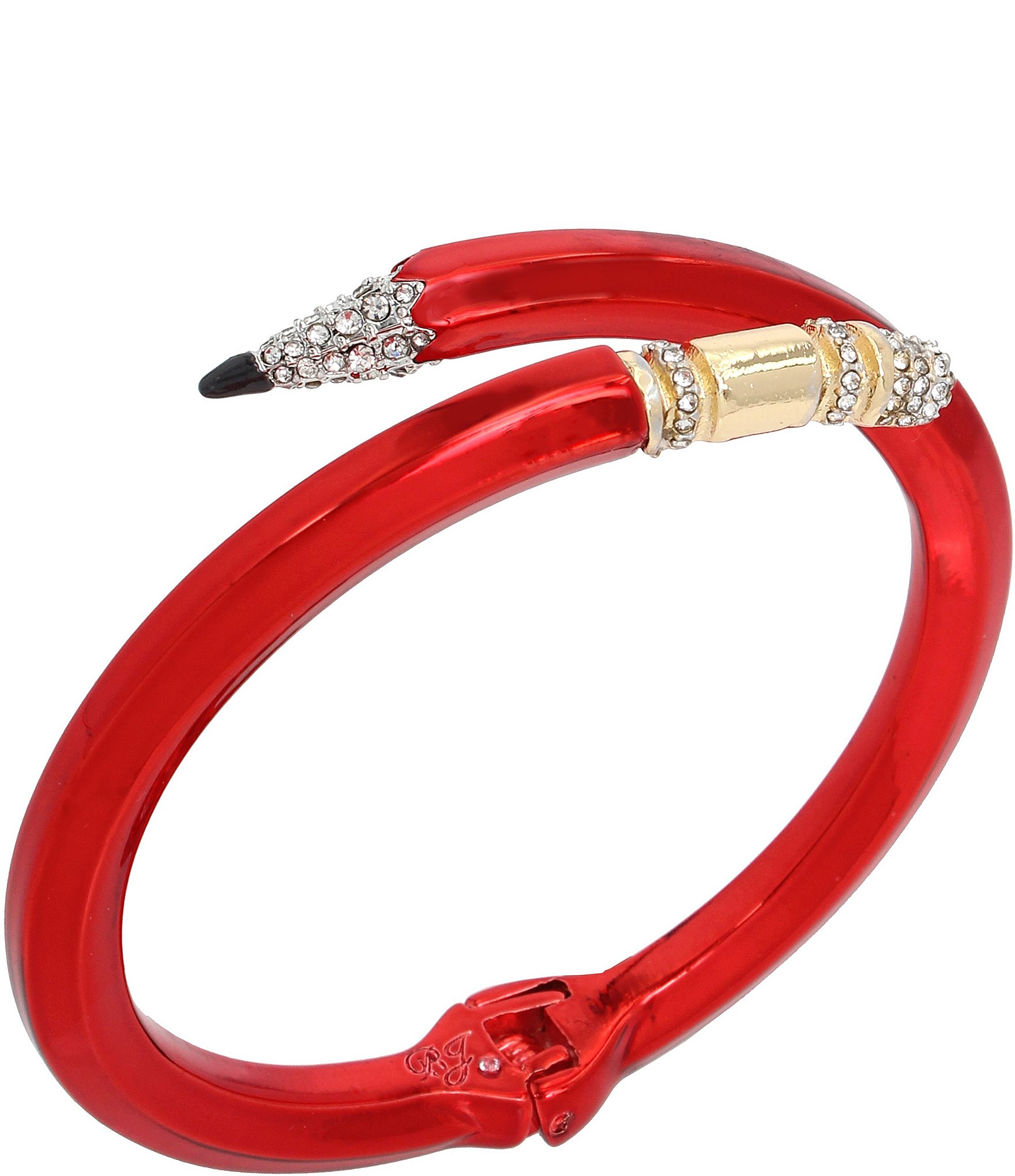 Betsey Johnson Rhinestone Pencil Bangle Bracelet