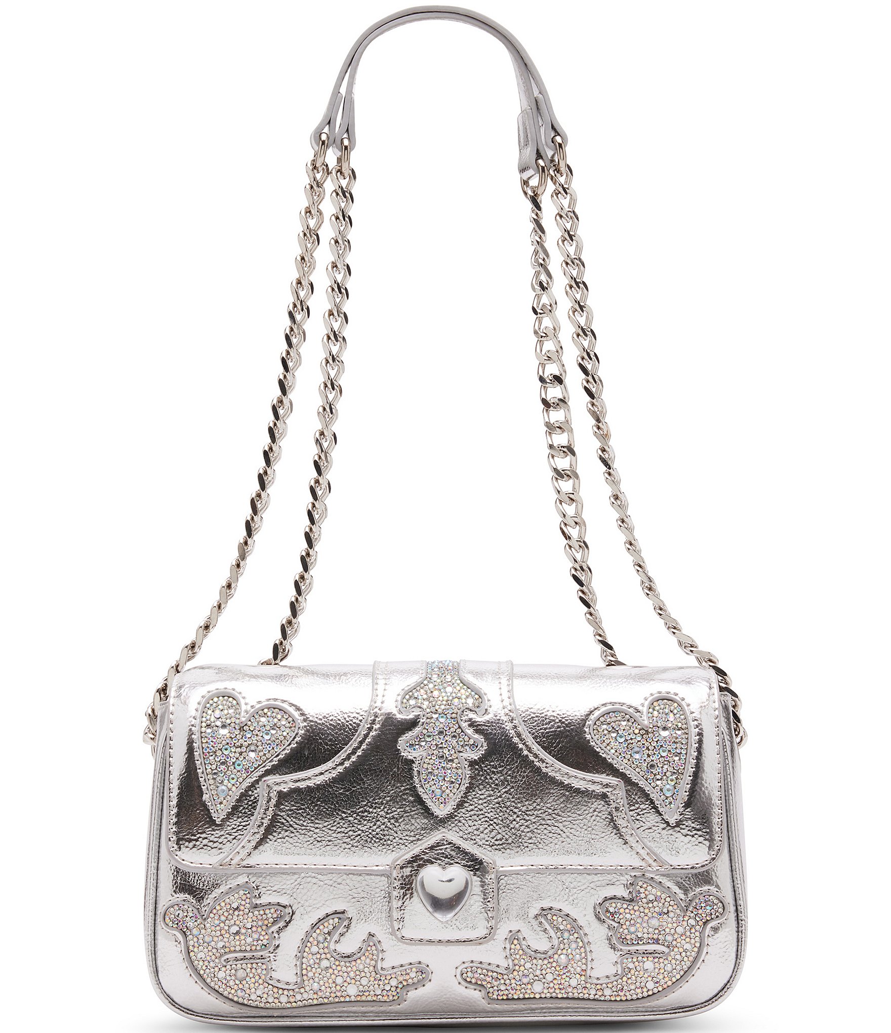 KAYA Bag Silver Rhinestone Shoulder Bag