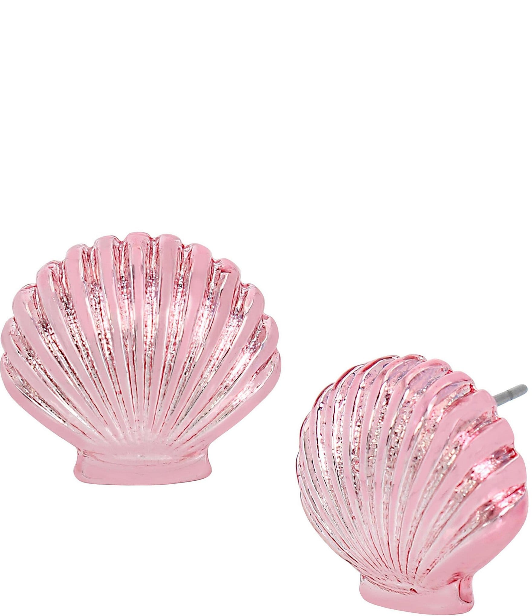 Betsey Johnson Seashell Stud Earrings | Dillard's