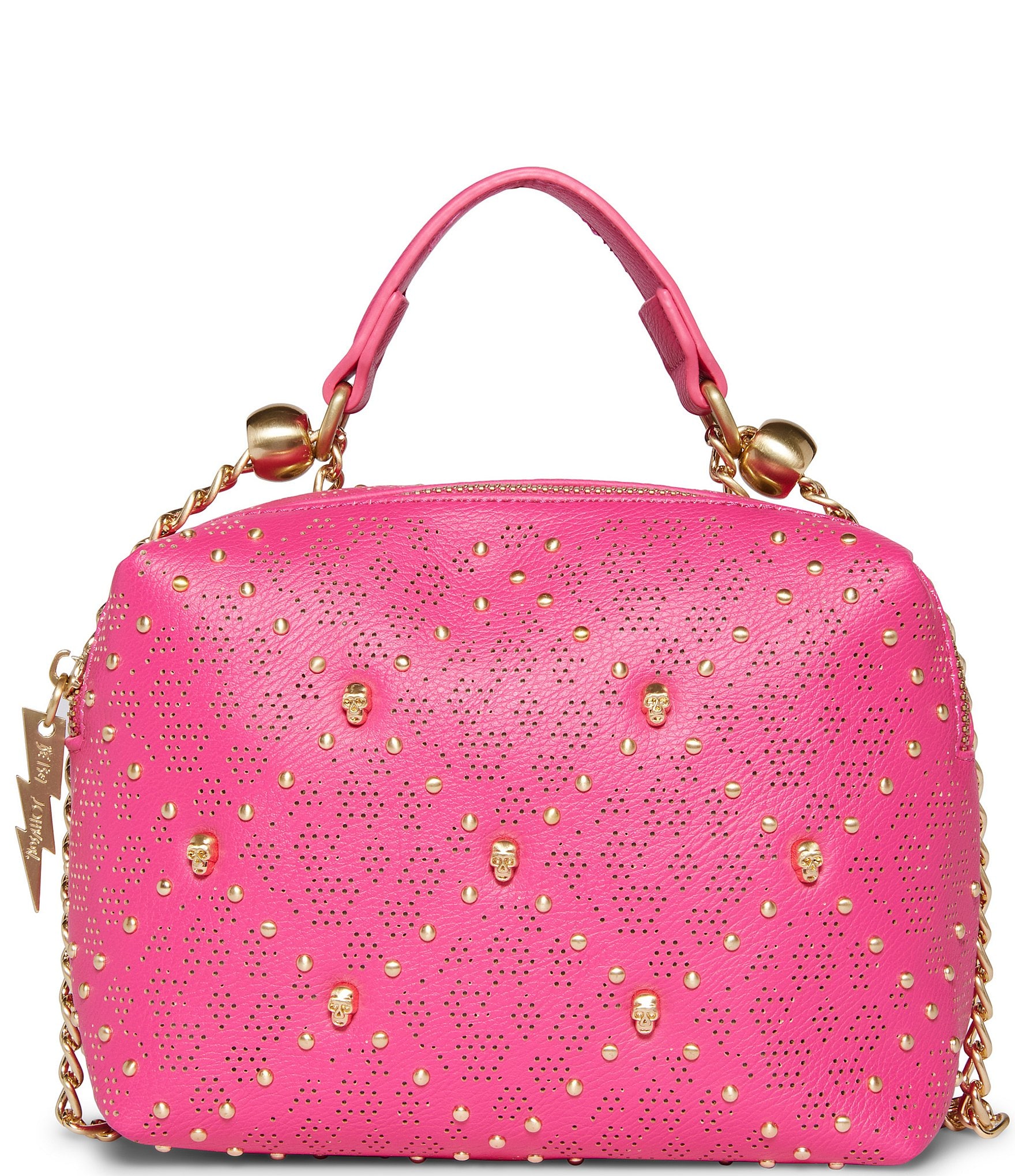 Betsey Johnson Mini Top Handle Crossbody Satchel Bag Purse NWT Floral/Rose  Taupe | eBay