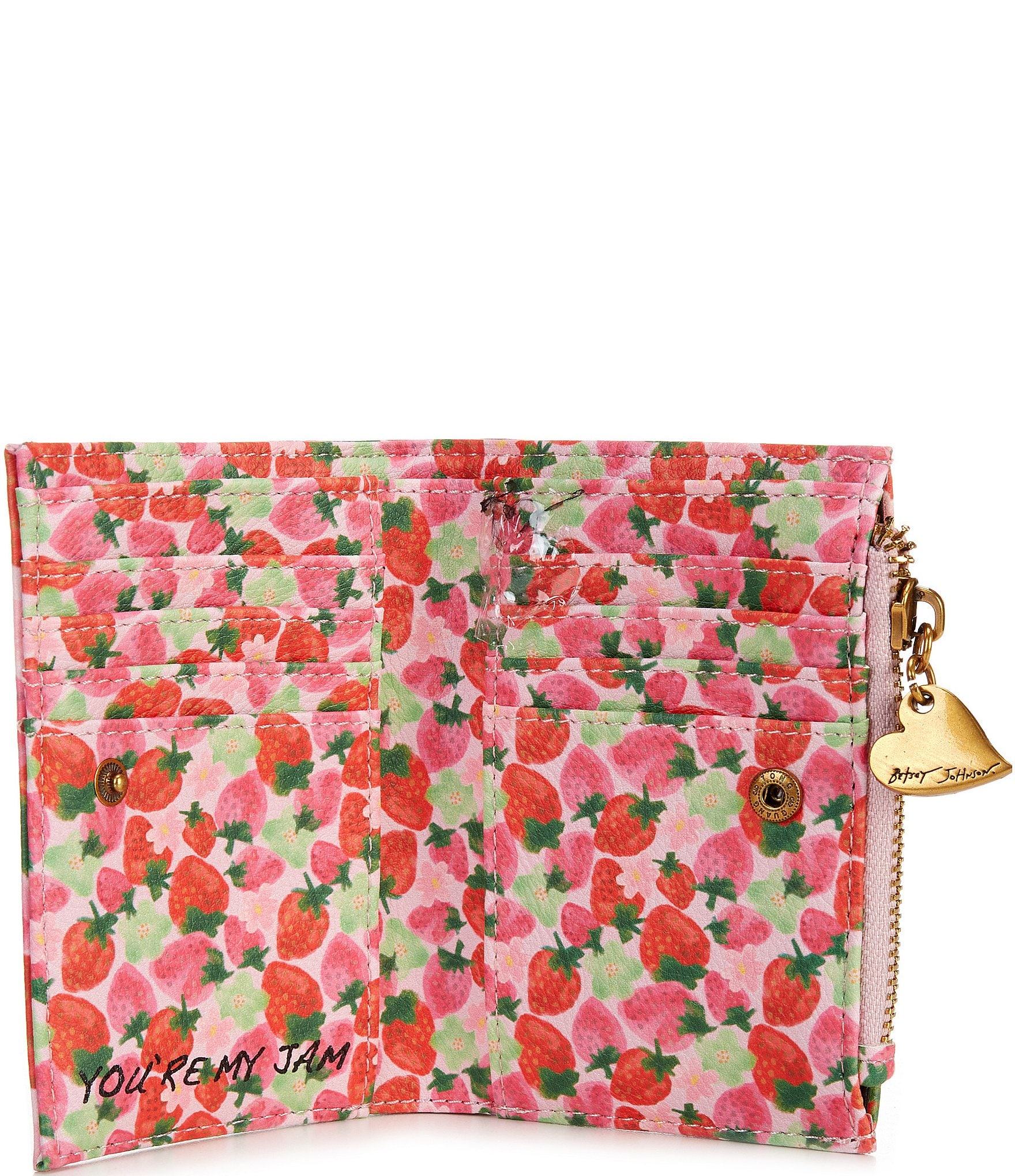 Betsey Johnson Strawberry Bifold Wallet